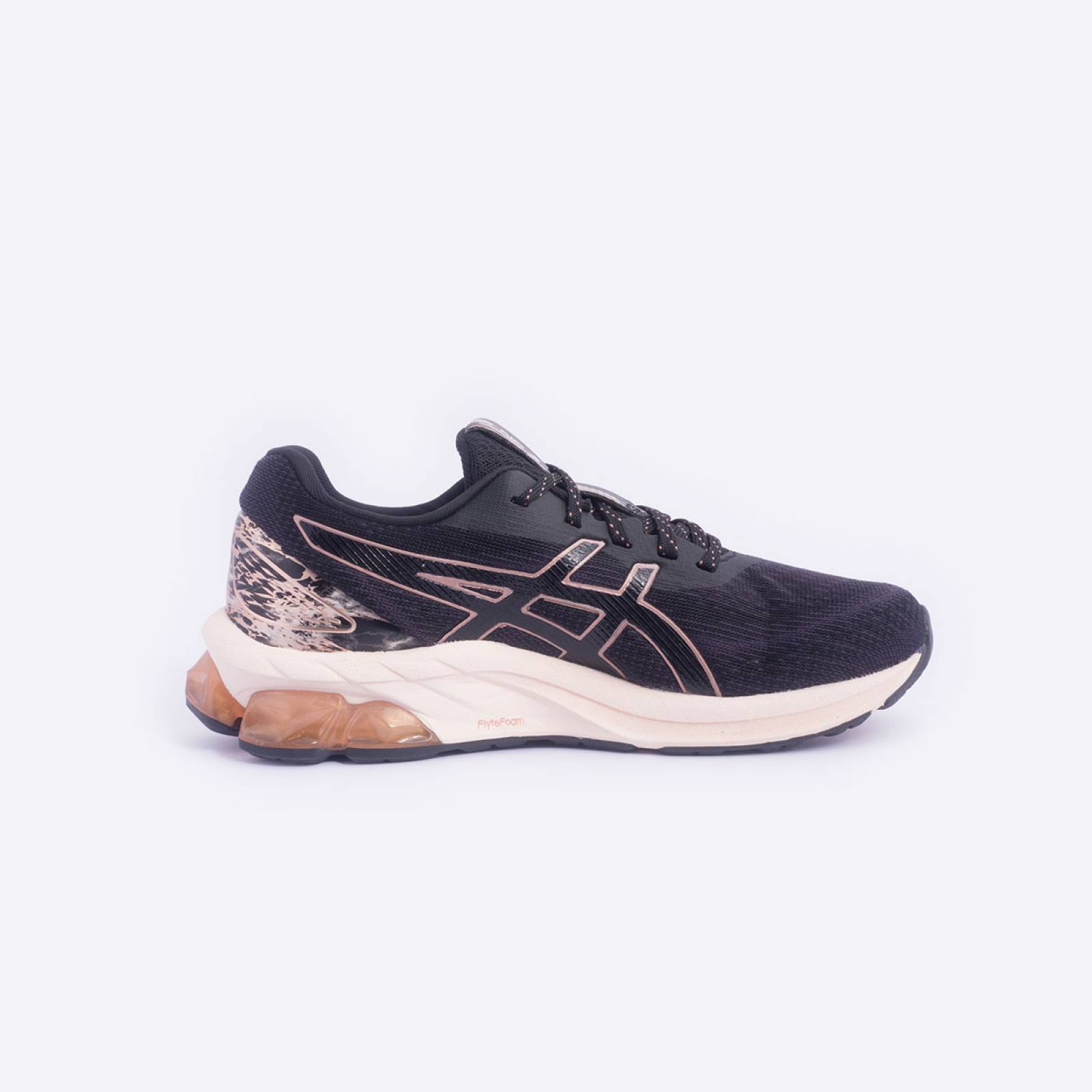 Tenis Asics Gel-quantum 180 Vii Negro/Rosa Correr Sport Comodo Ligero Mujer 1202A342