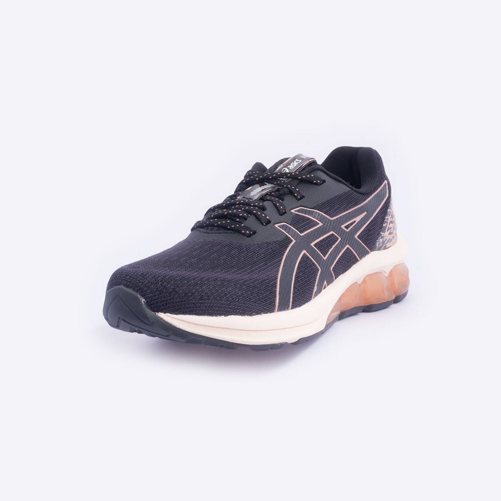 Tenis Asics Gel-quantum 180 Vii Negro/Rosa Correr Sport Comodo Ligero Mujer 1202A342