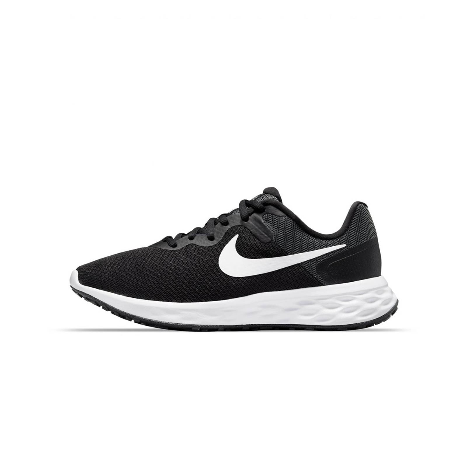 TENIS NIKE REVOLUTION 6 NN NEGRO/BLANCO CORRER SPORT COMODO LIGERO DAMA DC3729-003