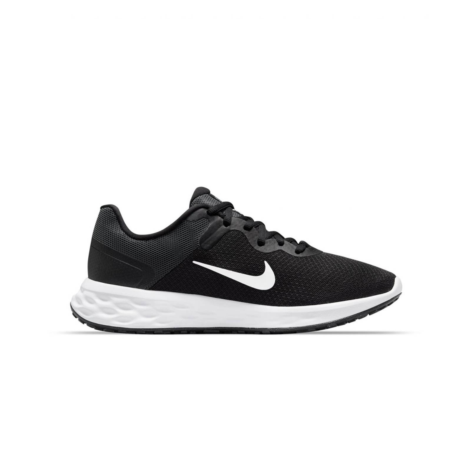 TENIS NIKE REVOLUTION 6 NN NEGRO/BLANCO CORRER SPORT COMODO LIGERO DAMA DC3729-003