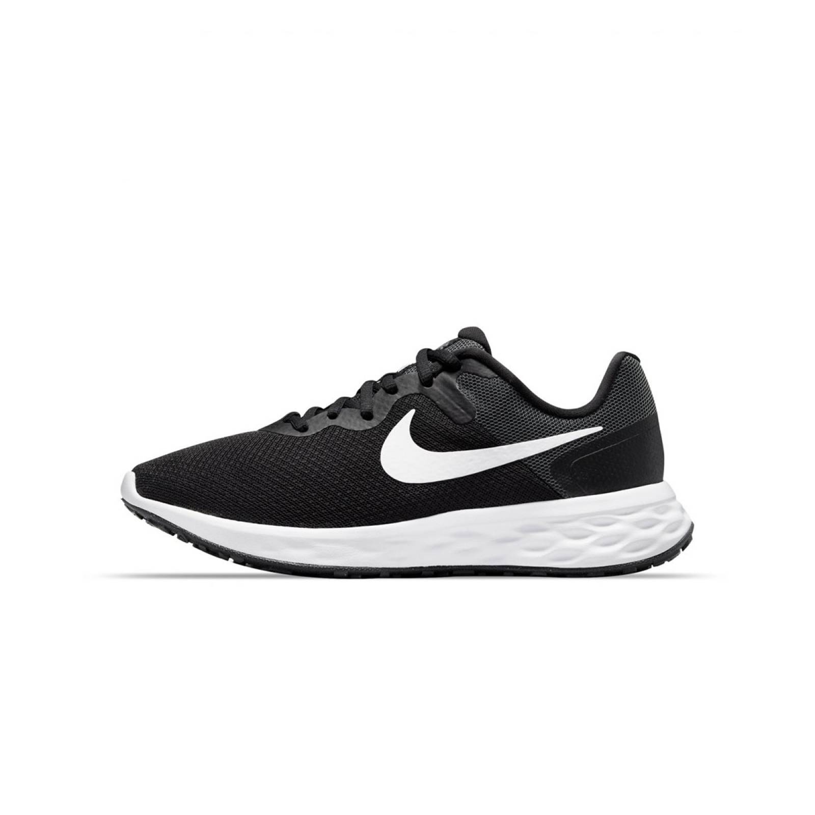 TENIS NIKE REVOLUTION 6 NN NEGRO/BLANCO CORRER SPORT COMODO LIGERO DAMA DD1096-003