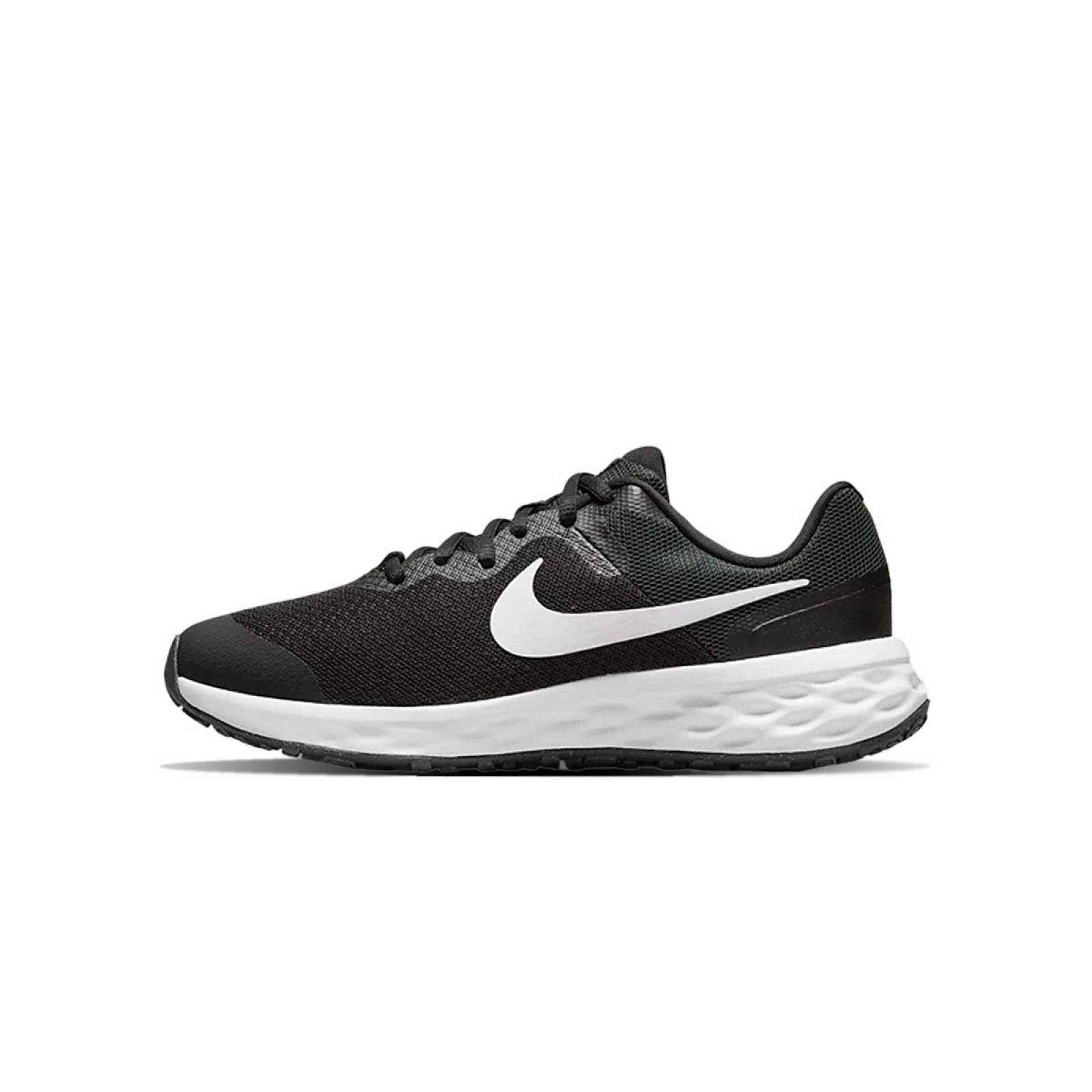 TENIS NIKE REVOLUTION 6 NN NEGRO/BLANCO CORRER SPORT COMODO LIGERO DAMA DD1096-003