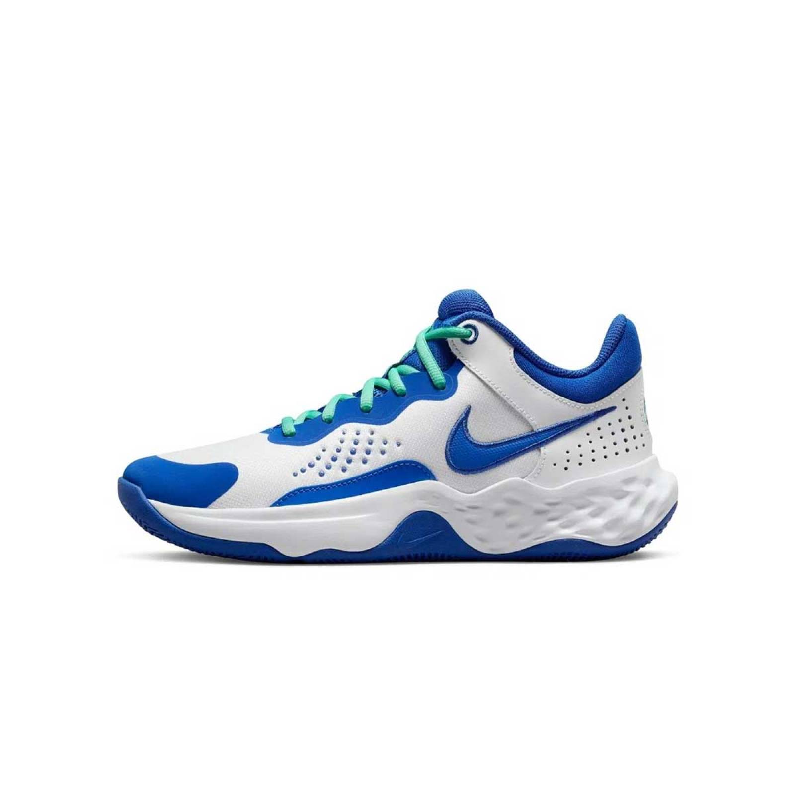 TENIS NIKE FLY. BY MID 3 BLANCO/AZUL BASQUETBALL COMODO SPORT LIGERO CABALLERO DD9311-102