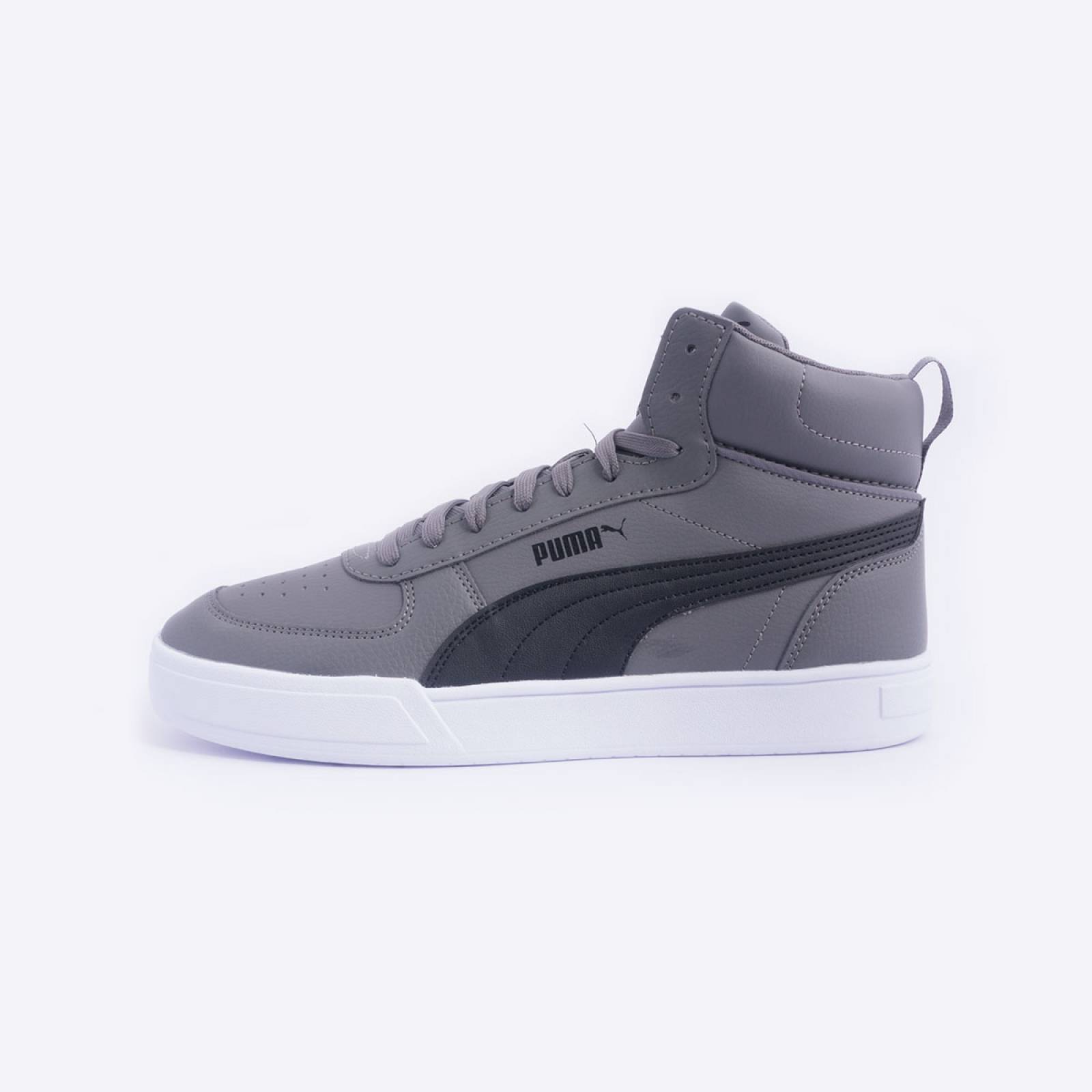 Tenis Puma Caven Mid Gris/Negro Caballero Comodo Ligero Urbano 385843-05