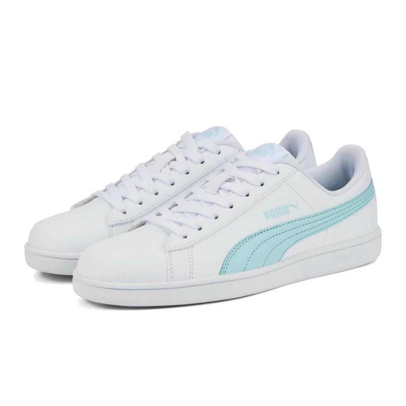 TENIS PUMA UP BCO/AQUA DAMA CASUAL COMODO LIGERO 372605-32