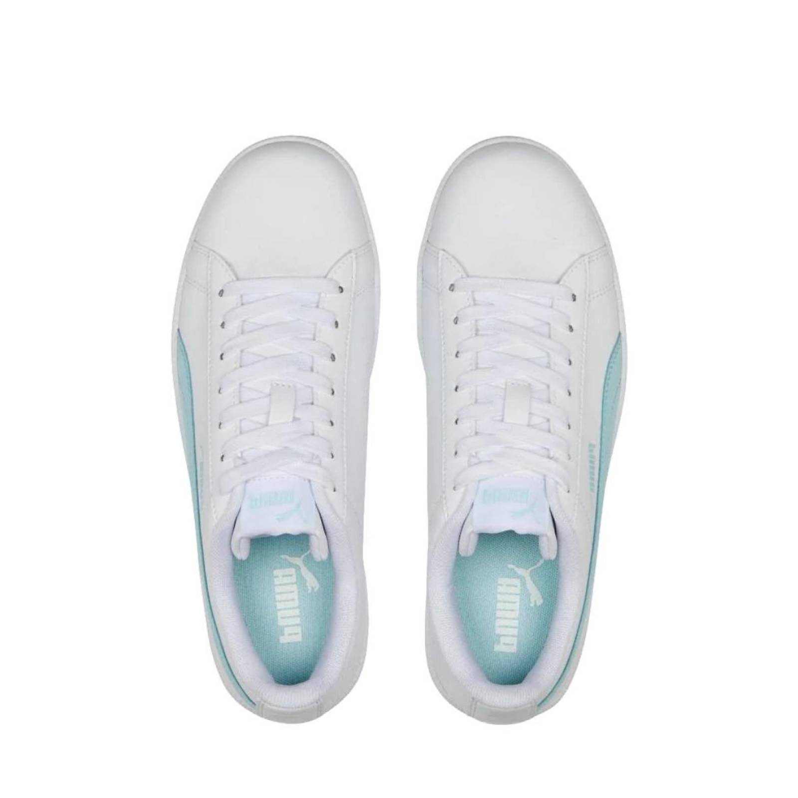TENIS PUMA UP BCO/AQUA DAMA CASUAL COMODO LIGERO 372605-32