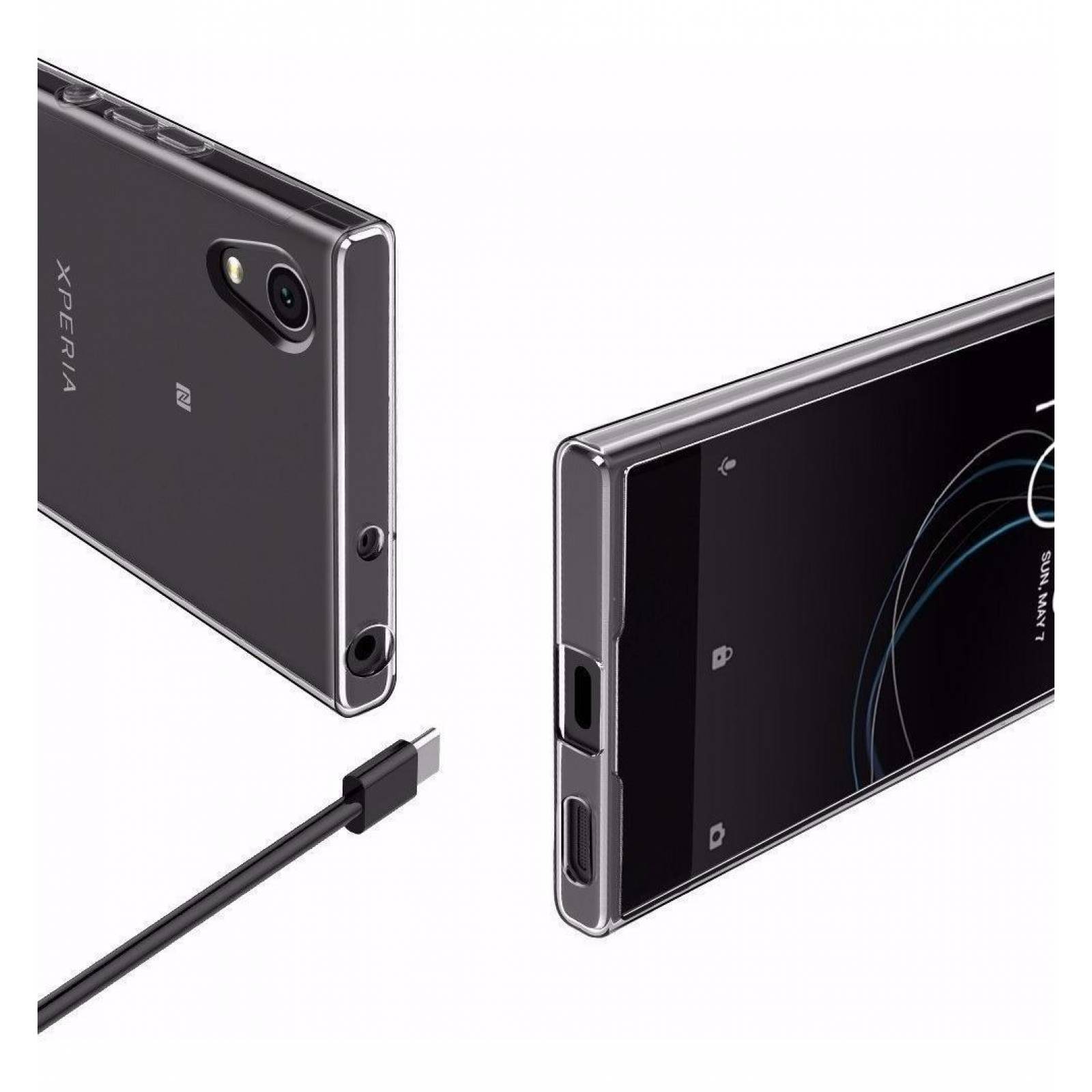 Slabo USB-C Ladekabel Für Sony Xperia (L1, L2, XA2, XZ, Etc.) – 1m, USB 3.0, Schwarz