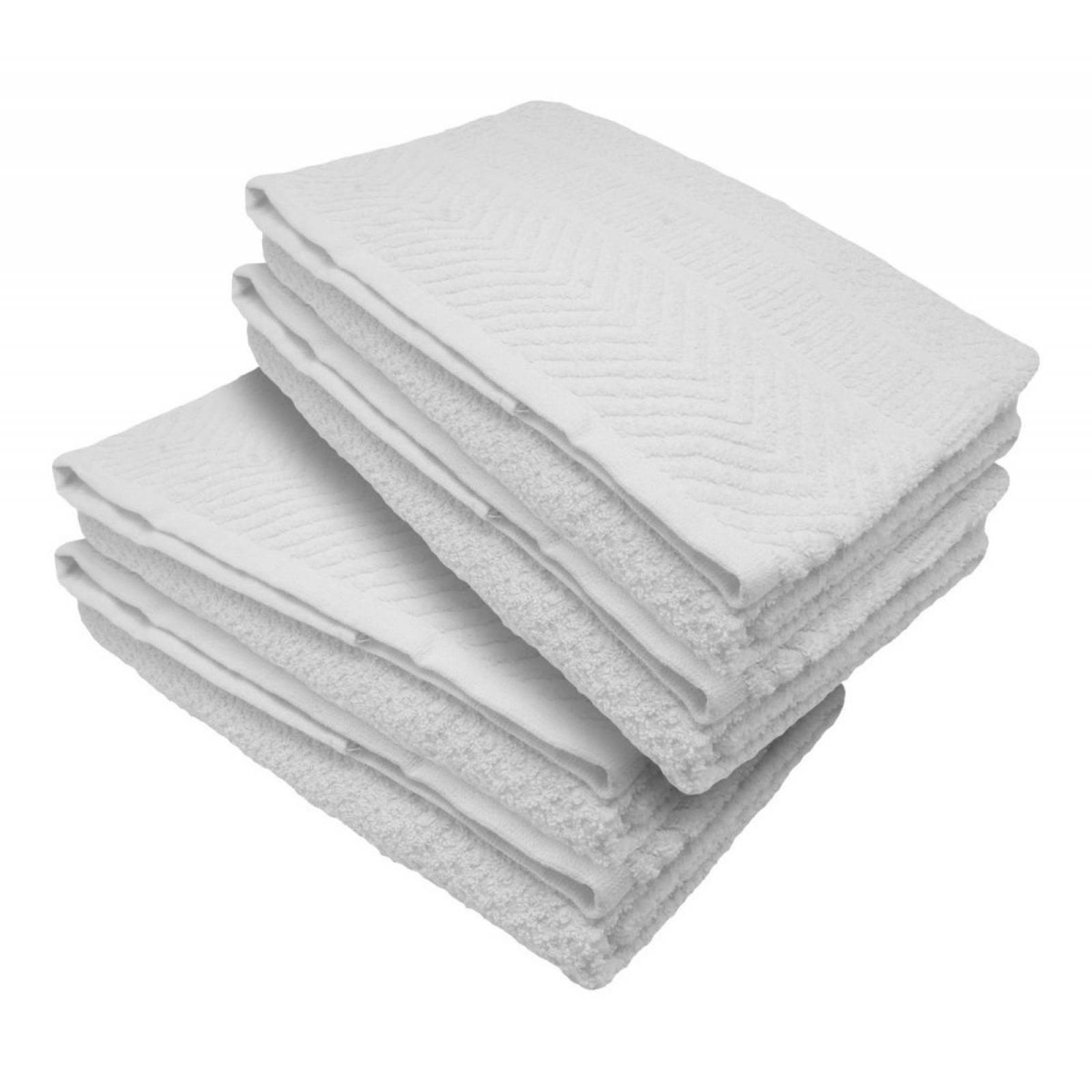 Set 2 Toallas Baño Completo 100% Algodón Grand Grano De Oro Blanco