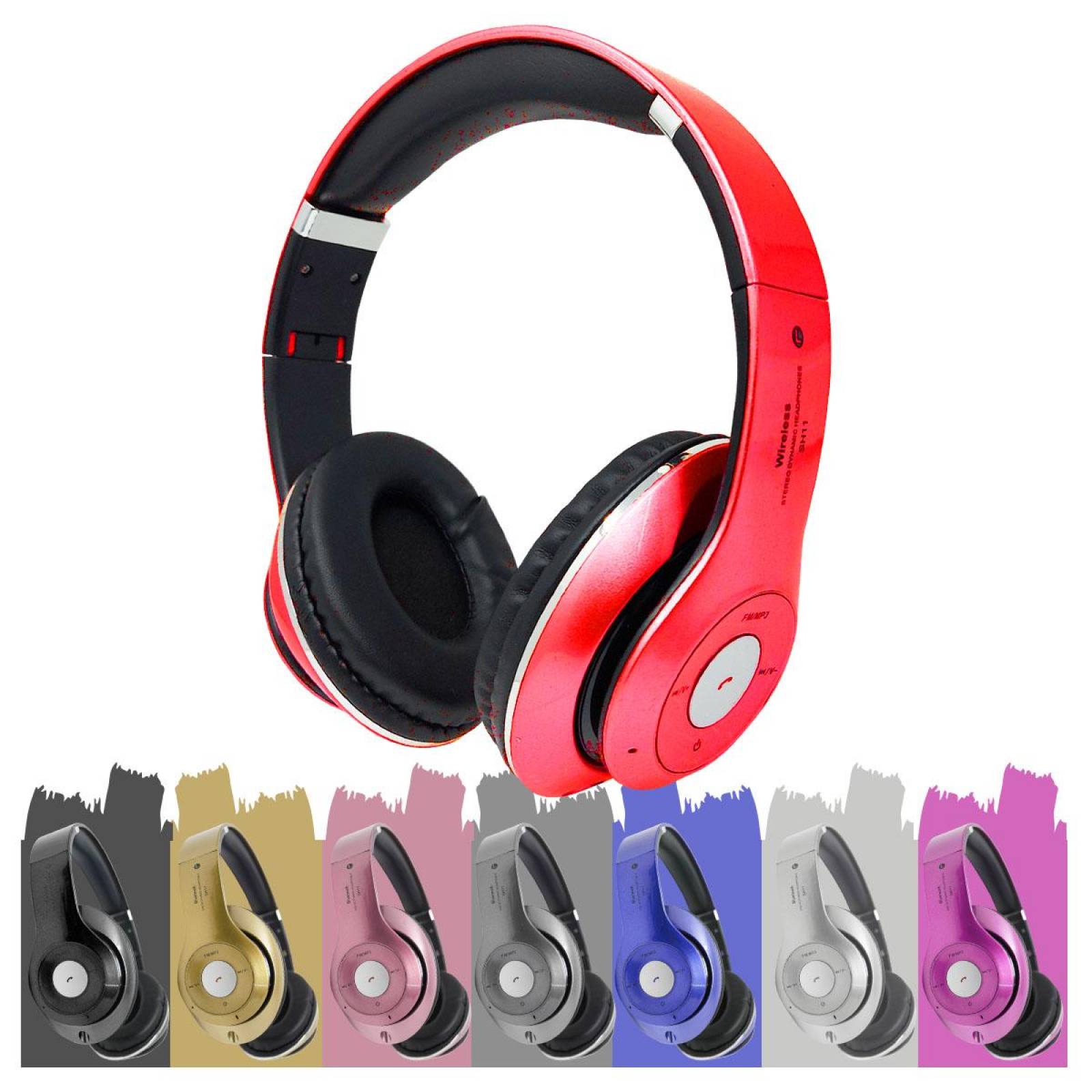 Audifonos Diadema Bluetooth Mp3 Fm Micro Sd Auxiliar Estándar