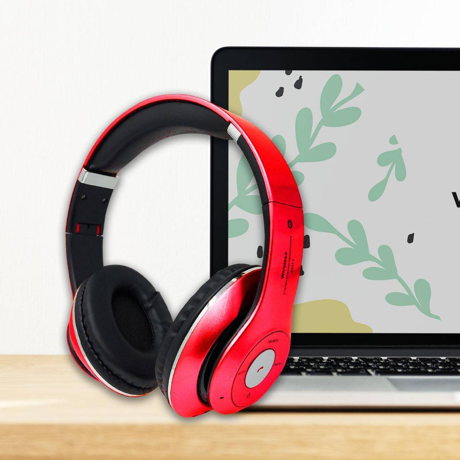 Audifonos Diadema Bluetooth Mp3 Fm Micro Sd Auxiliar Estándar