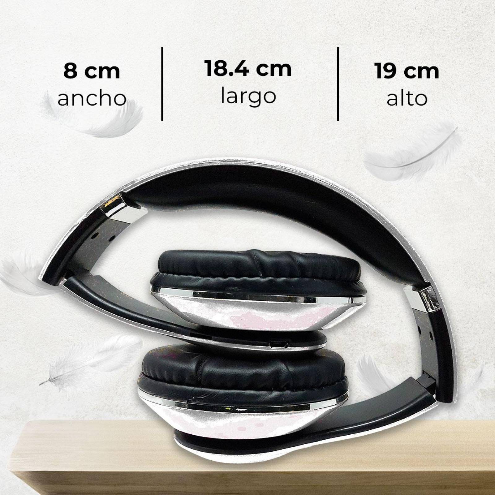 Audifonos Diadema Bluetooth Mp3 Fm Micro Sd Auxiliar Estándar