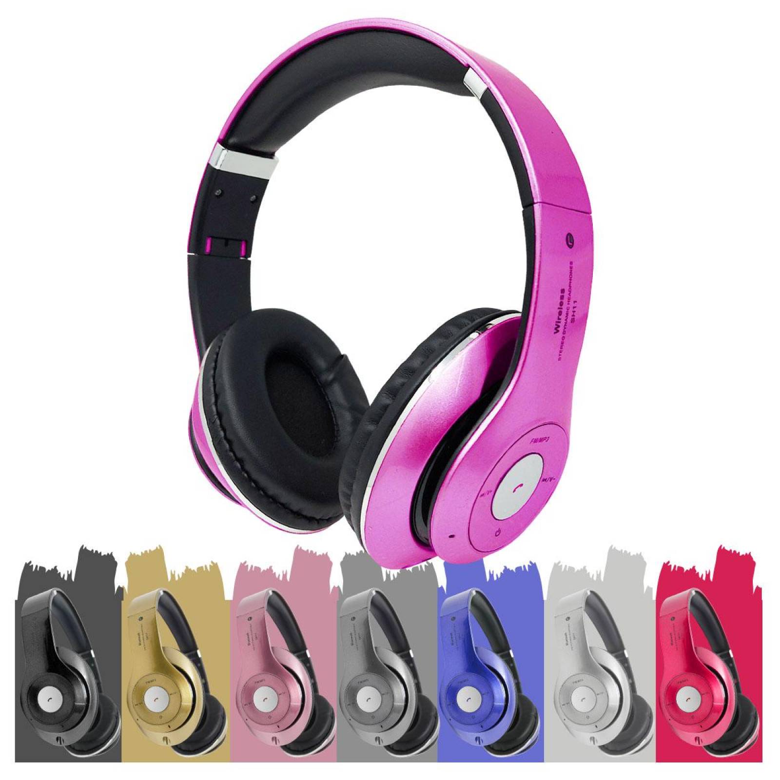 Audifonos Diadema Bluetooth Mp3 Fm Micro Sd Auxiliar Estándar