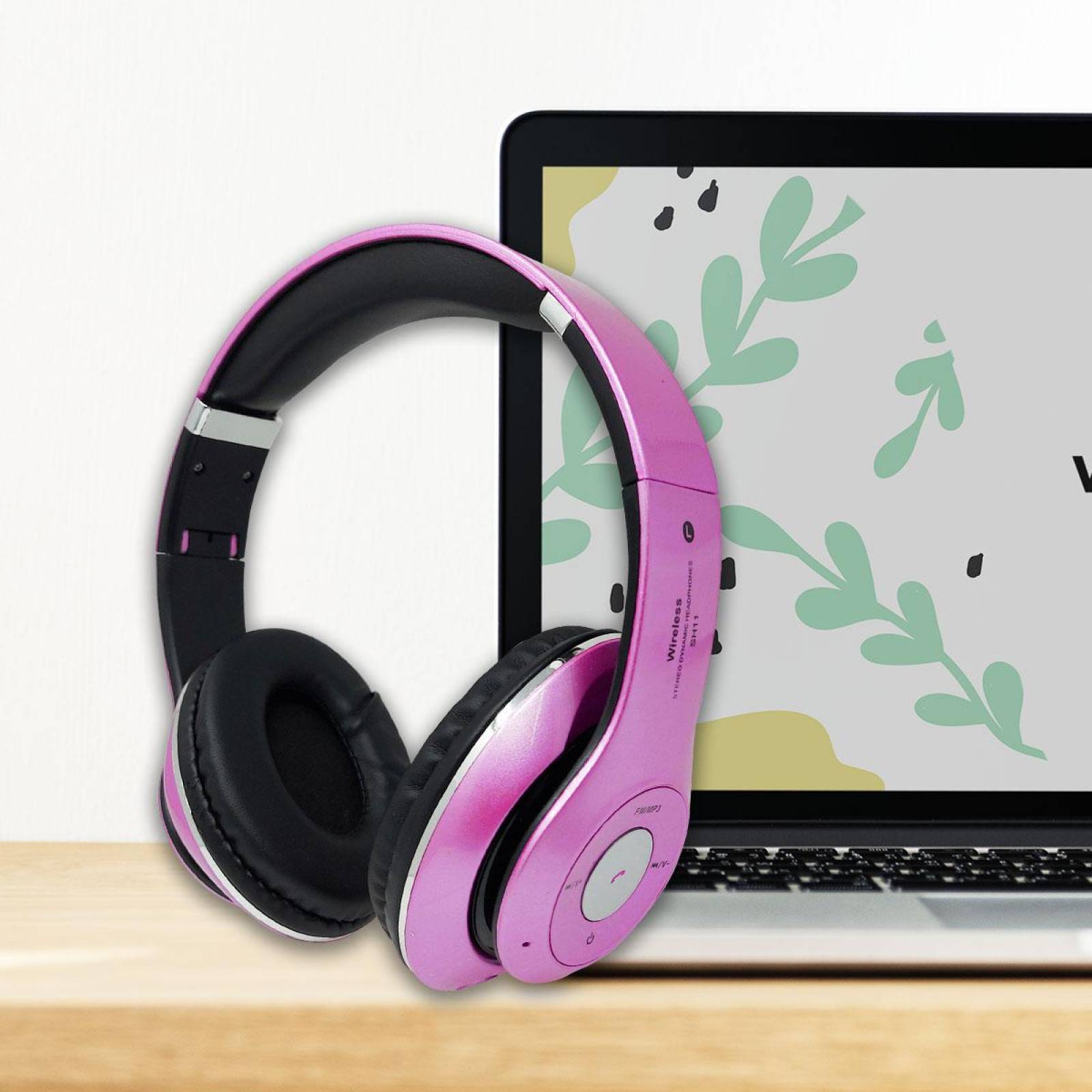 Audifonos Diadema Bluetooth Mp3 Fm Micro Sd Auxiliar Estándar