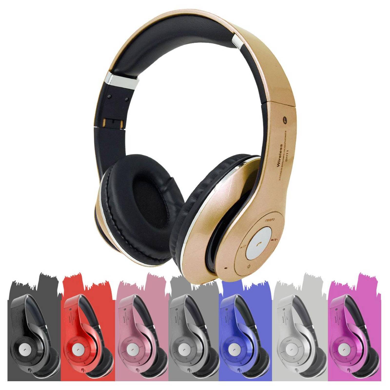 Audifonos Diadema Bluetooth Mp3 Fm Micro Sd Auxiliar Estándar