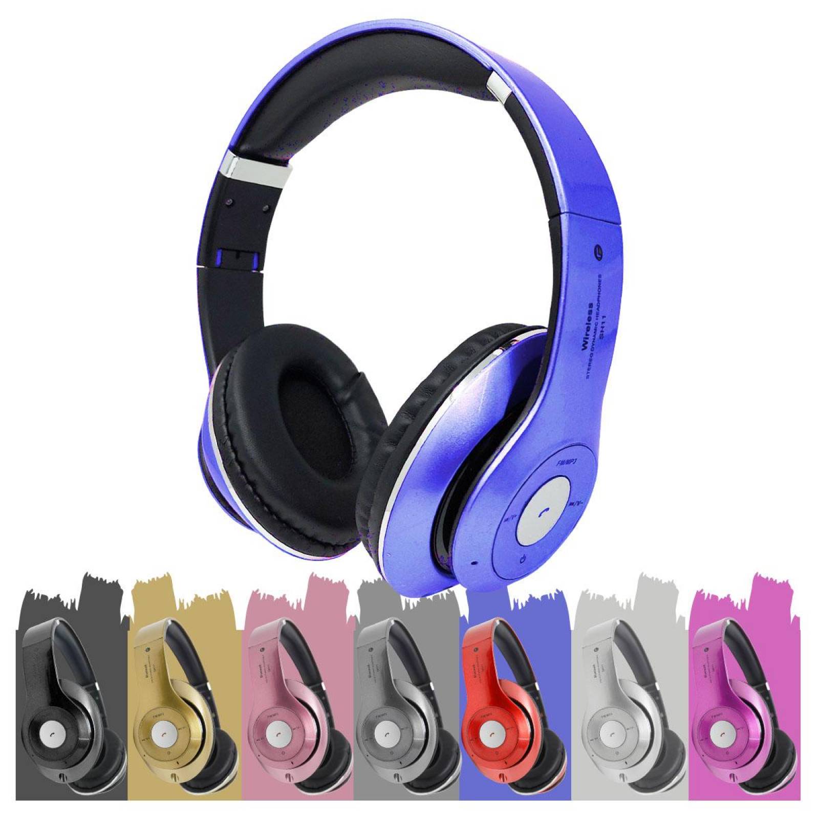 Audifonos Diadema Bluetooth Mp3 Fm Micro Sd Auxiliar Estándar