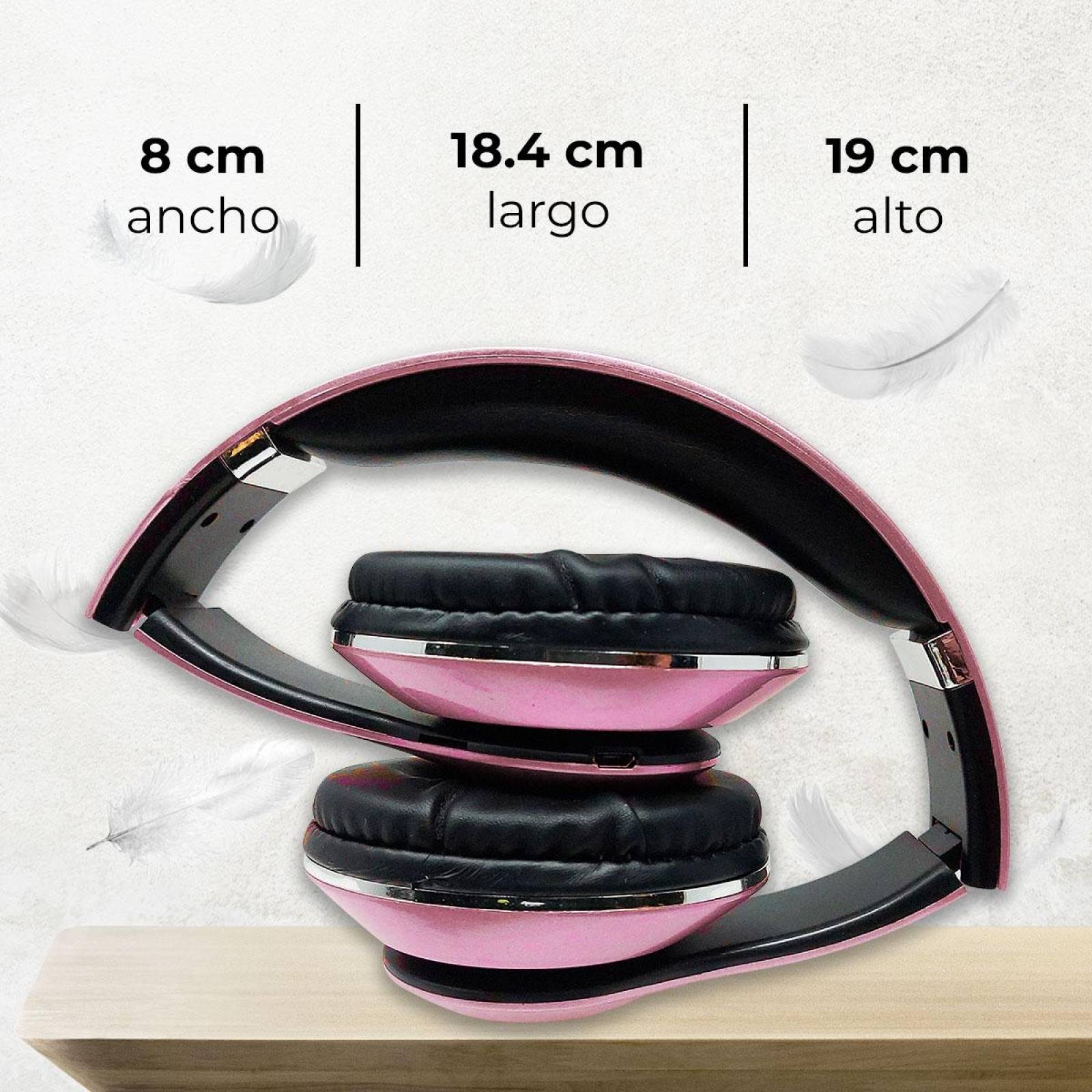 Audifonos Diadema Bluetooth Mp3 Fm Micro Sd Auxiliar Estándar