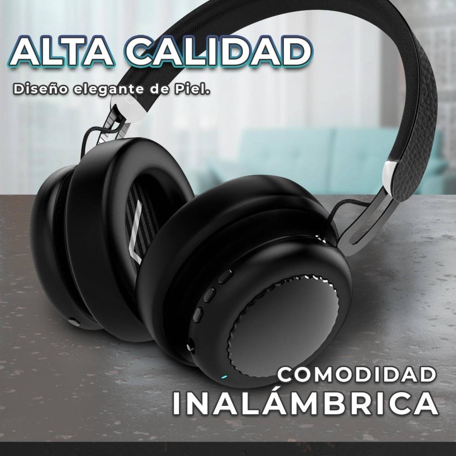 Audifonos De Diadema Bluetooth Cancelacion De Ruido Anc Piel .