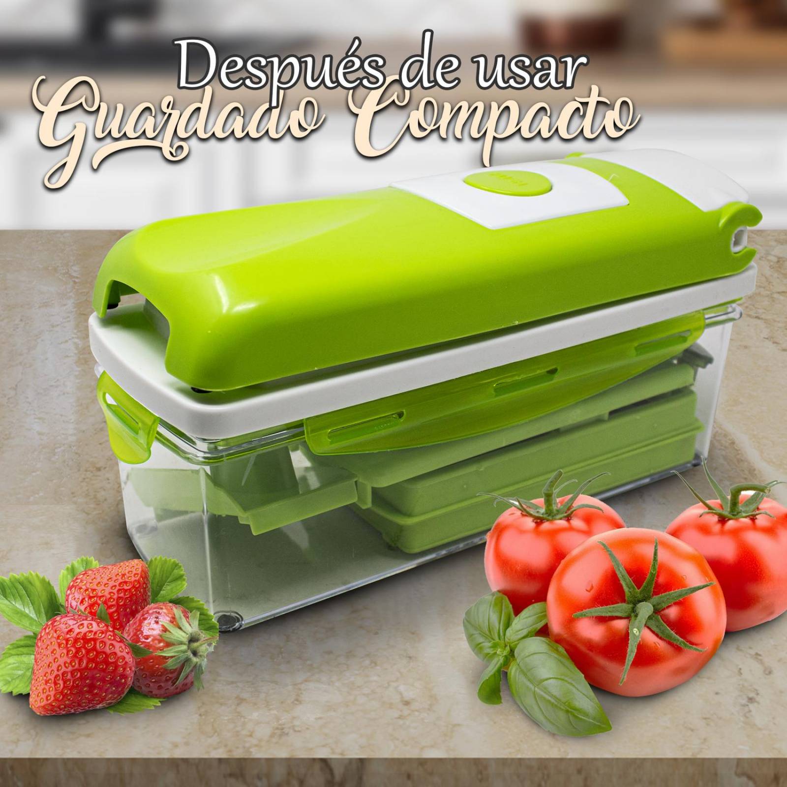 Cortador Rallador Rebanador De Verduras 7 En 1 Tipo Slicer 
