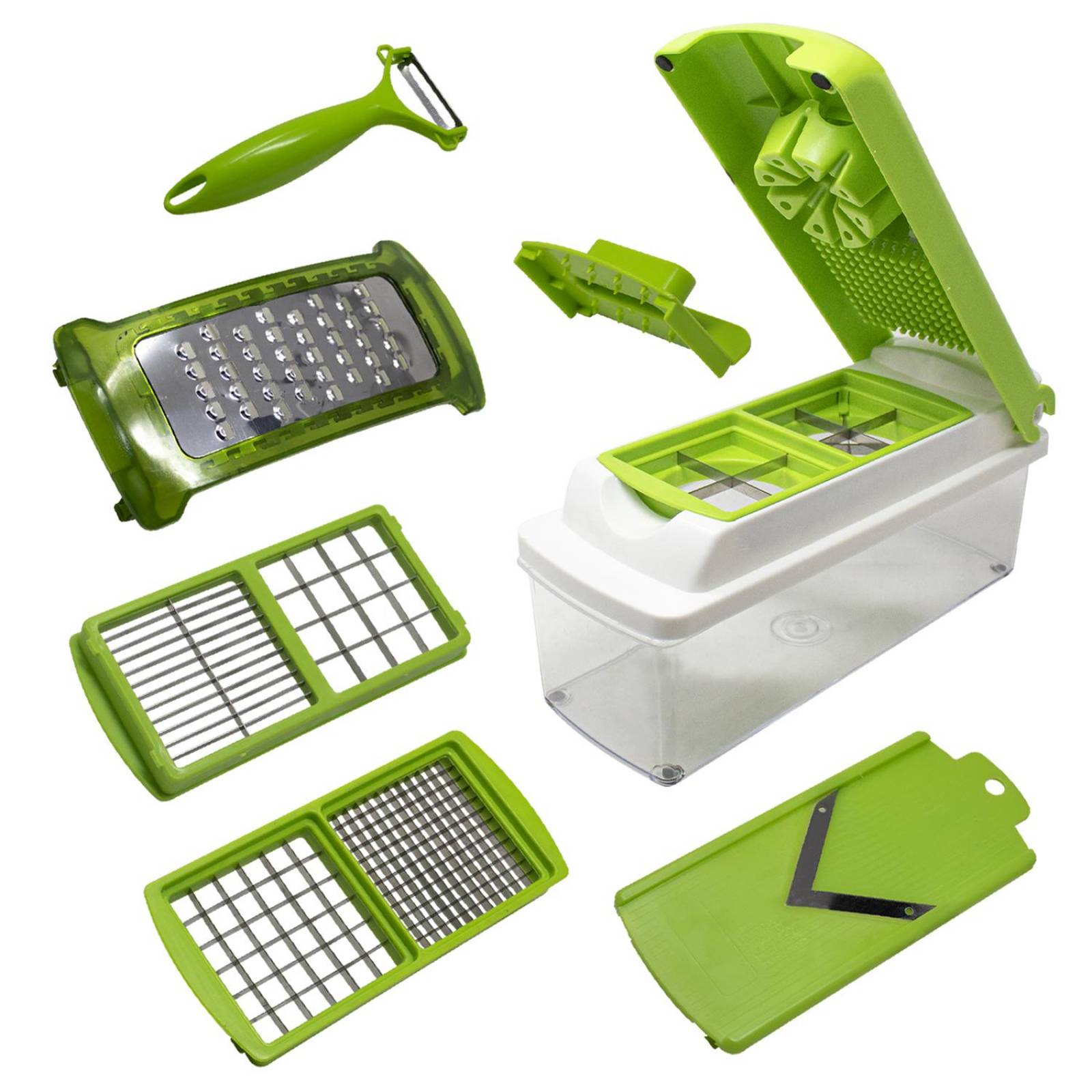 Cortador Rallador Rebanador De Verduras 7 En 1 Tipo Slicer 