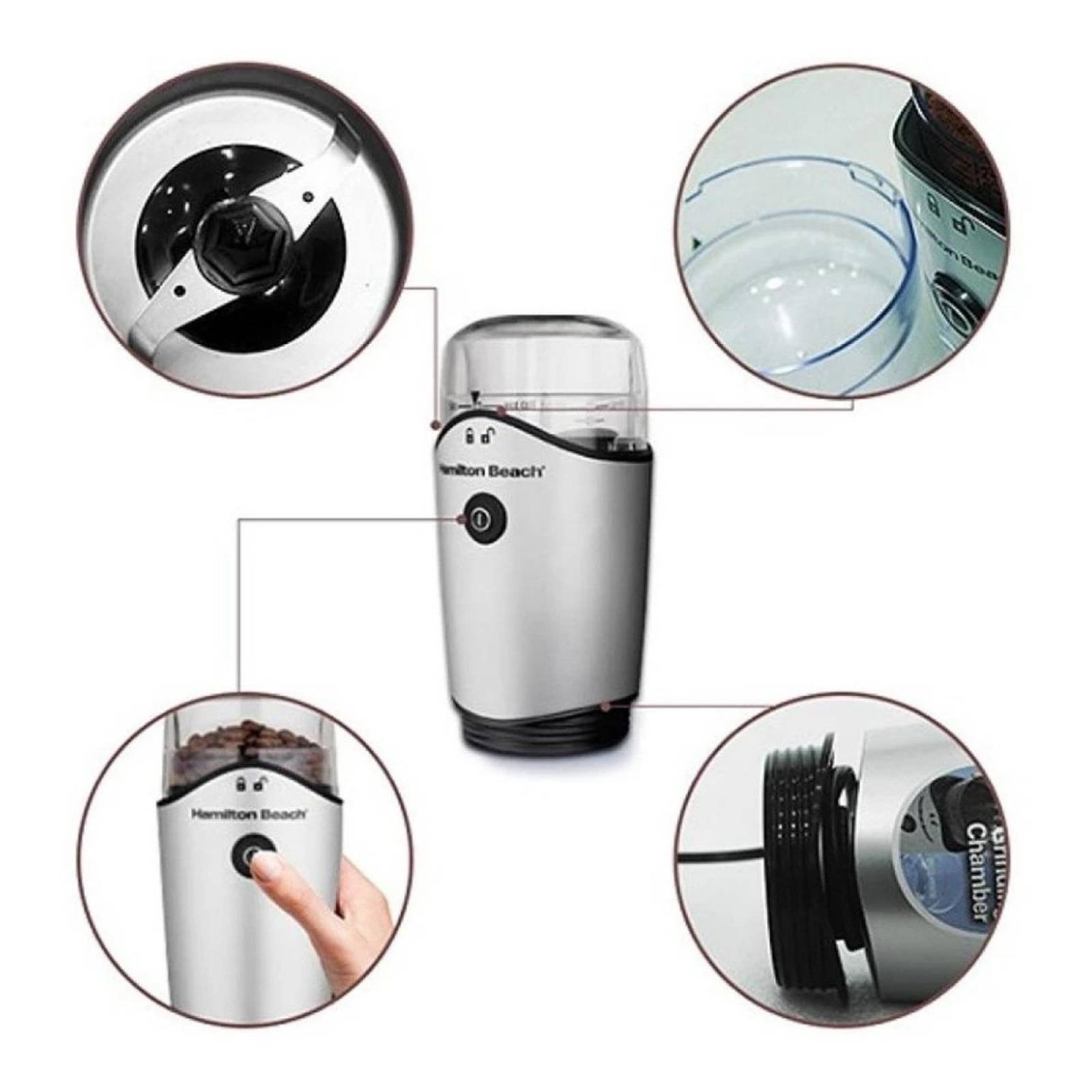 Molino De Cafe Y Especias Hamilton Beach 12 Tazas 80350r 