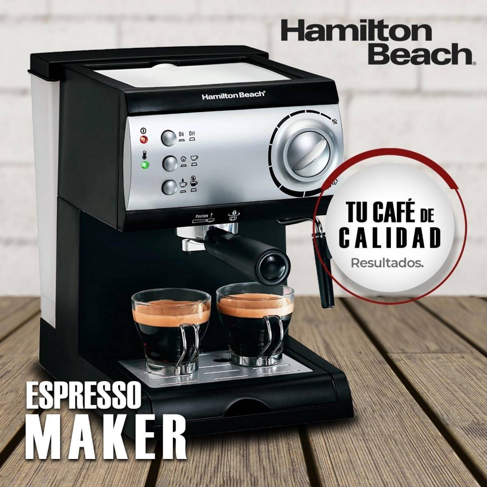 Máquina De Espresso Hamilton Beach 40715 Cafétera Capuccino 