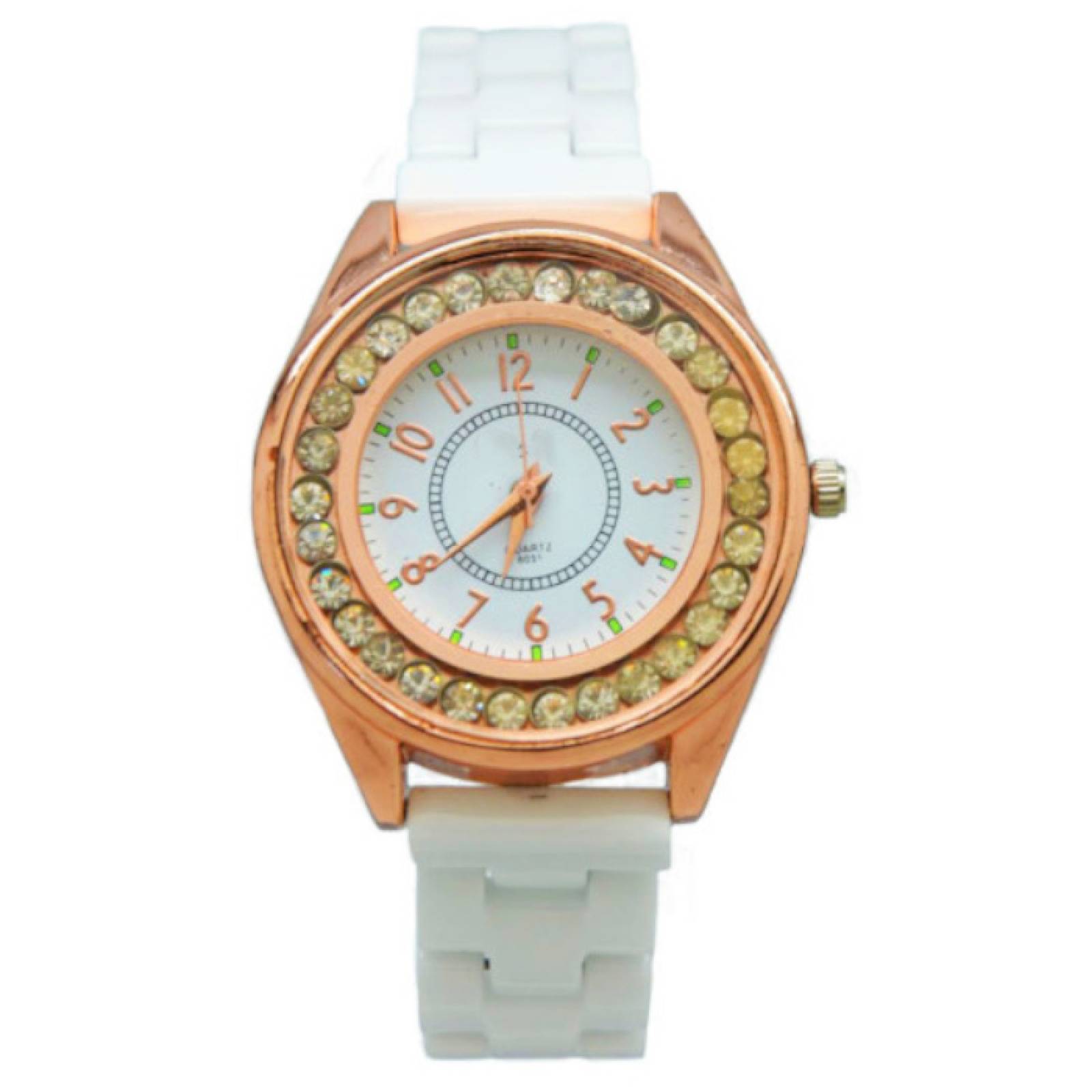 Reloj análogo de Cerámica blanca para dama Louise Michelle modelo CERA0022