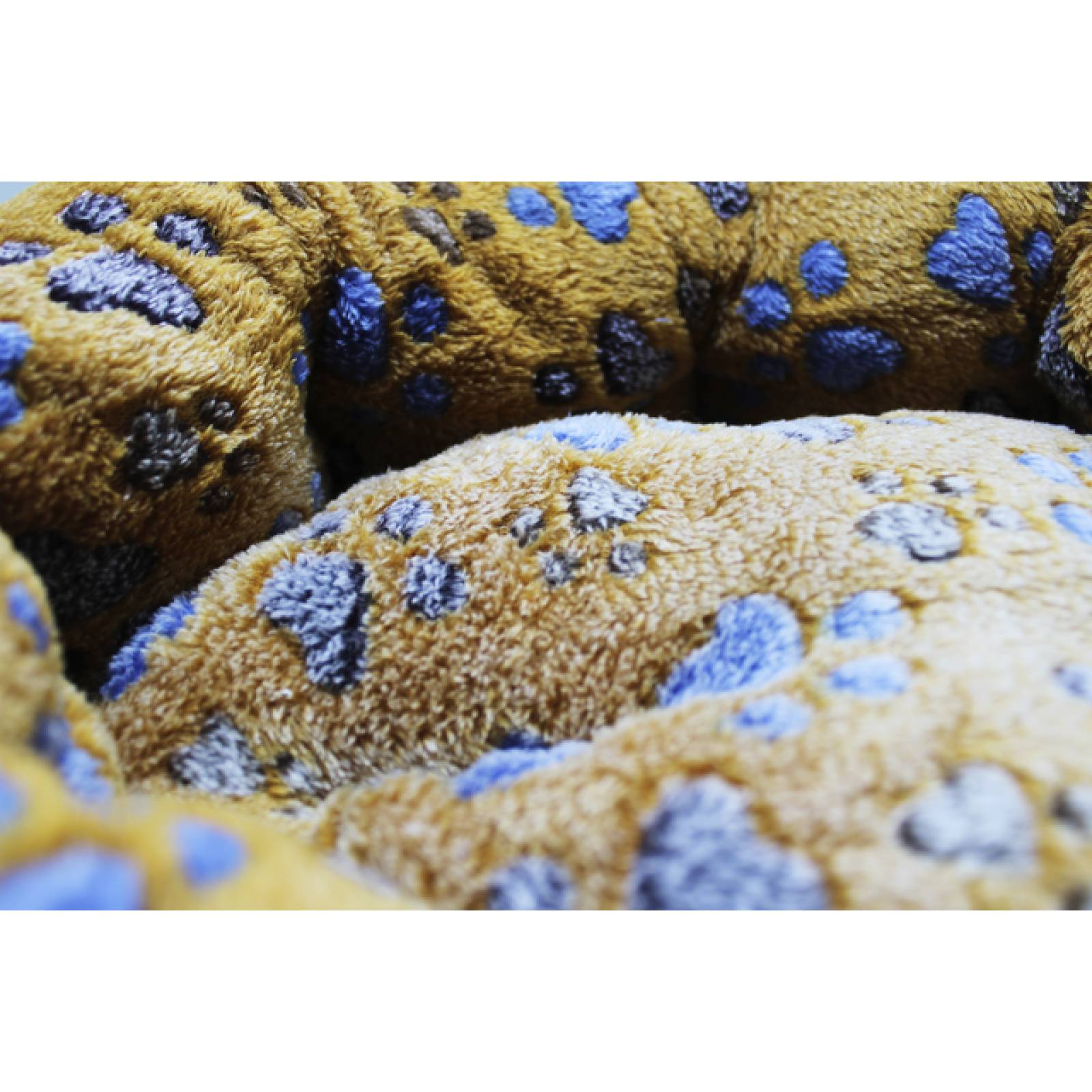 Cama para perro grande, tela polar, color café