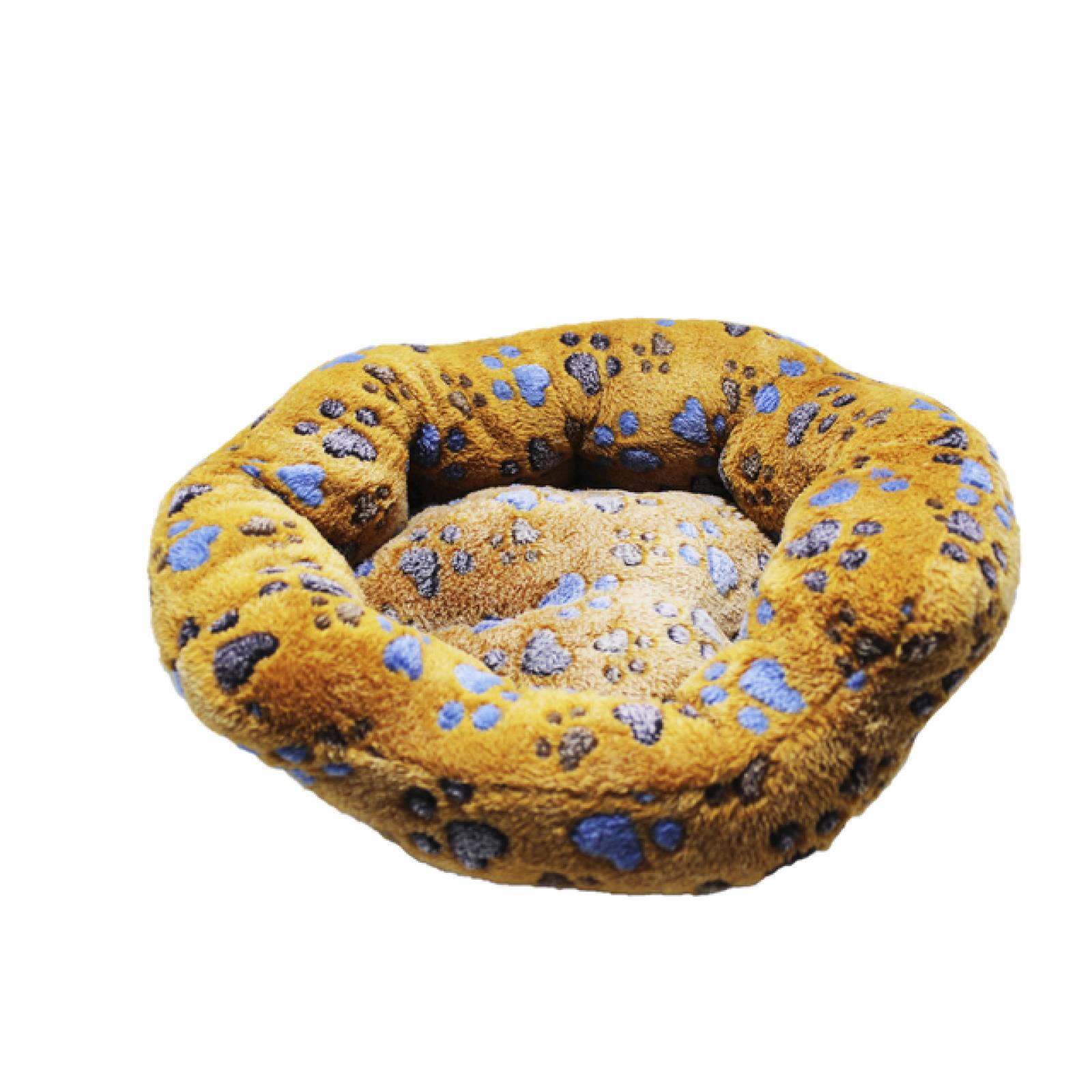 Cama para perro grande, tela polar, color café