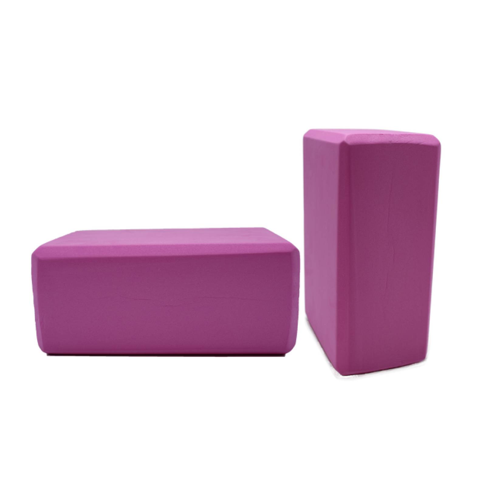 Set 2 Bloques Chicos Para Yoga Color Fiusha
