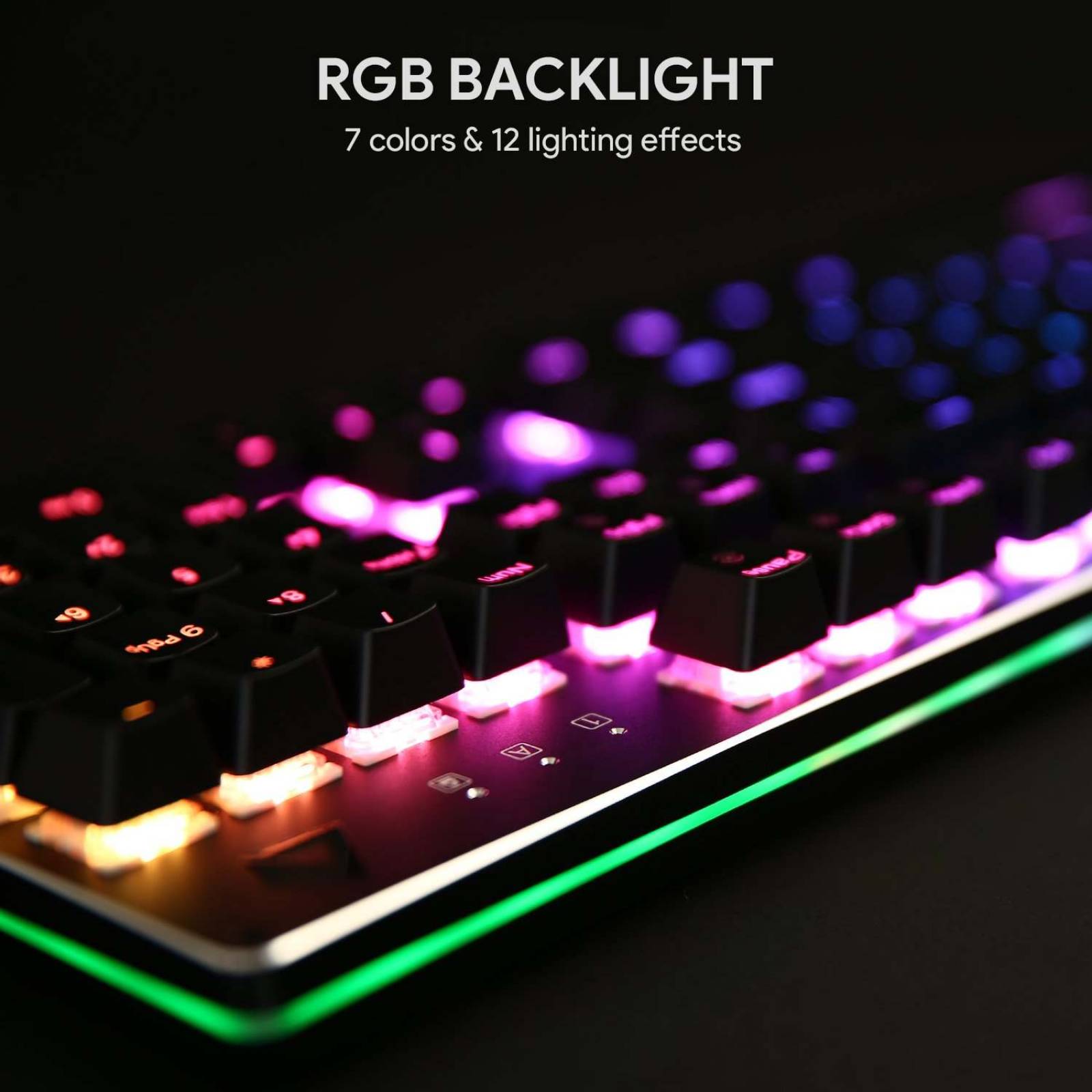 Aukey Teclaro Gamer KM G12 RGB Iluminado programable