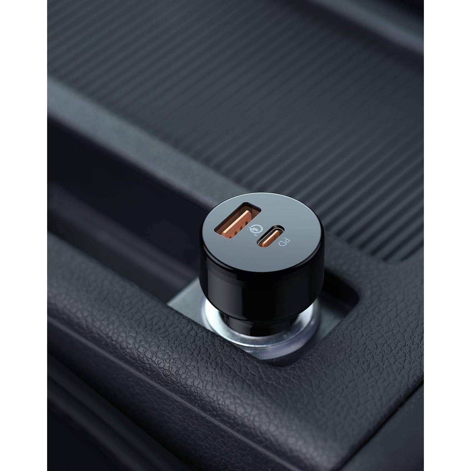 Cargador Auto Aukey USB A USB C 36W C Y18