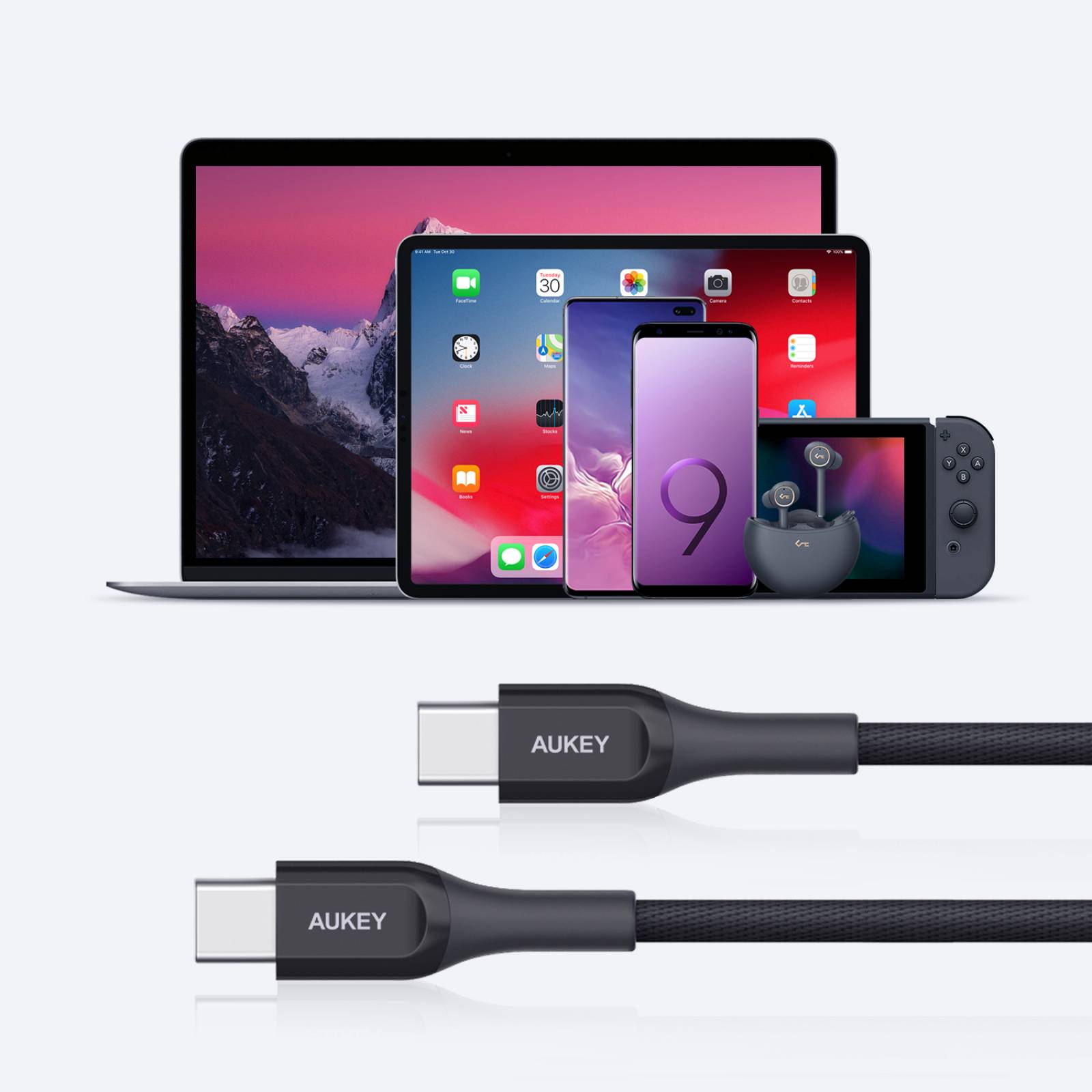 Cable Aukey Impulse Titan Kevlar USB C a USB C 12M CB AKC3