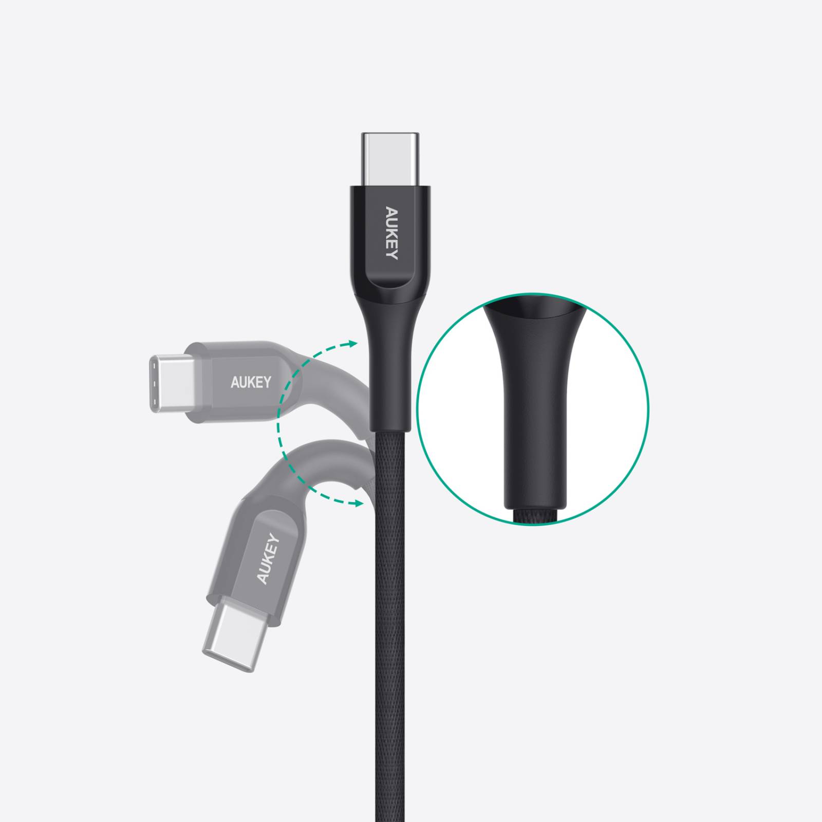 Cable Aukey Impulse Titan Kevlar USB C a USB C 12M CB AKC3