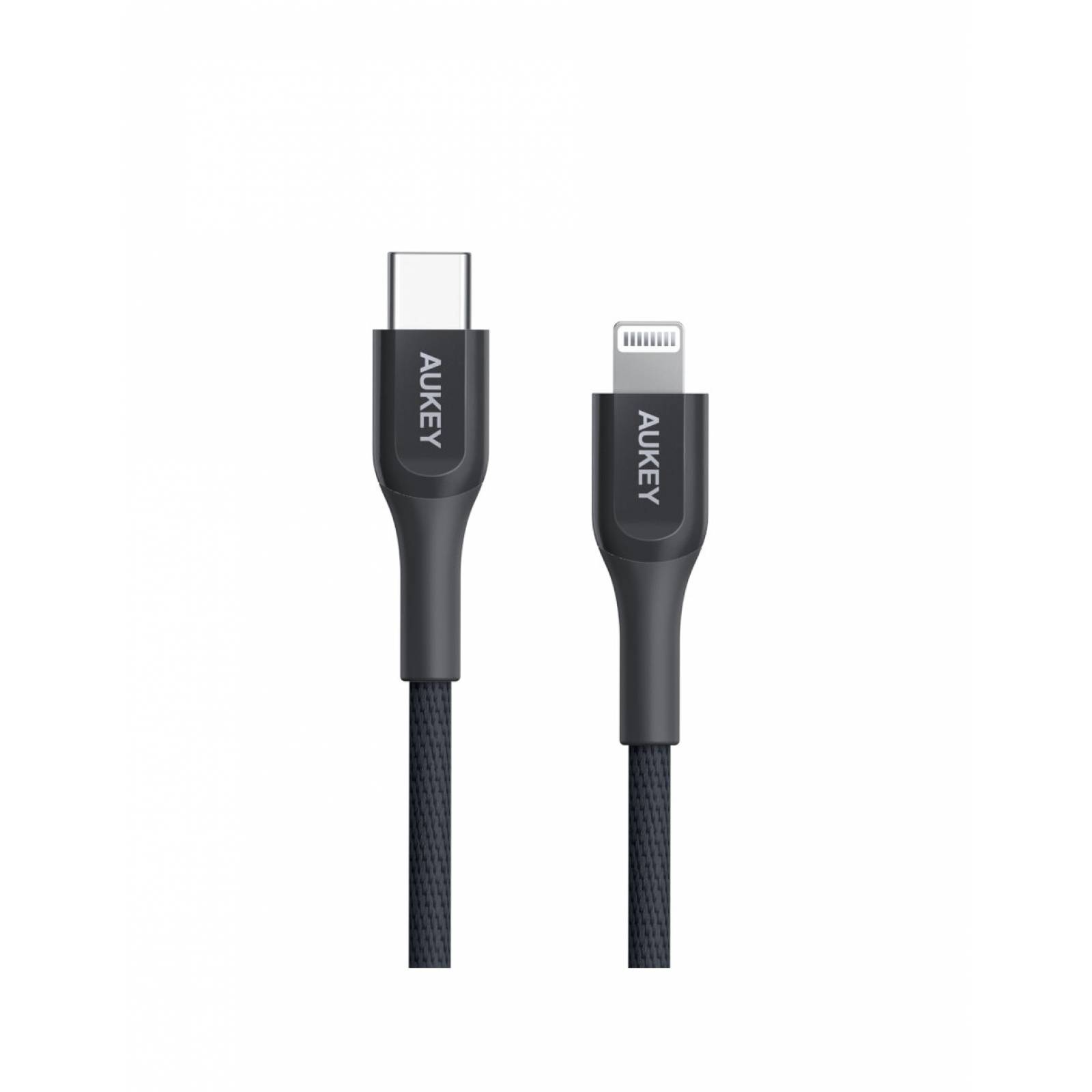 Cargador Aukey Carga Rápida para iphone con cable 2 mts