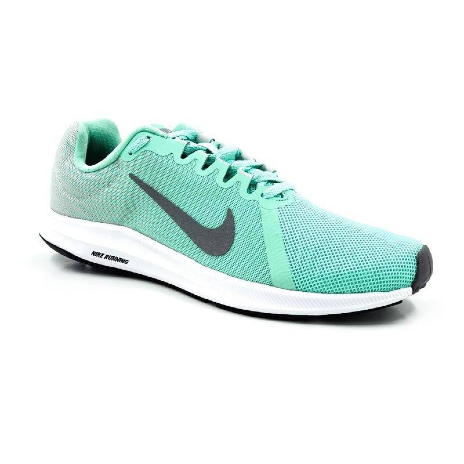 Nike Wmns Downshifter 8 908994300 Verde-mujer/ 100% Original 