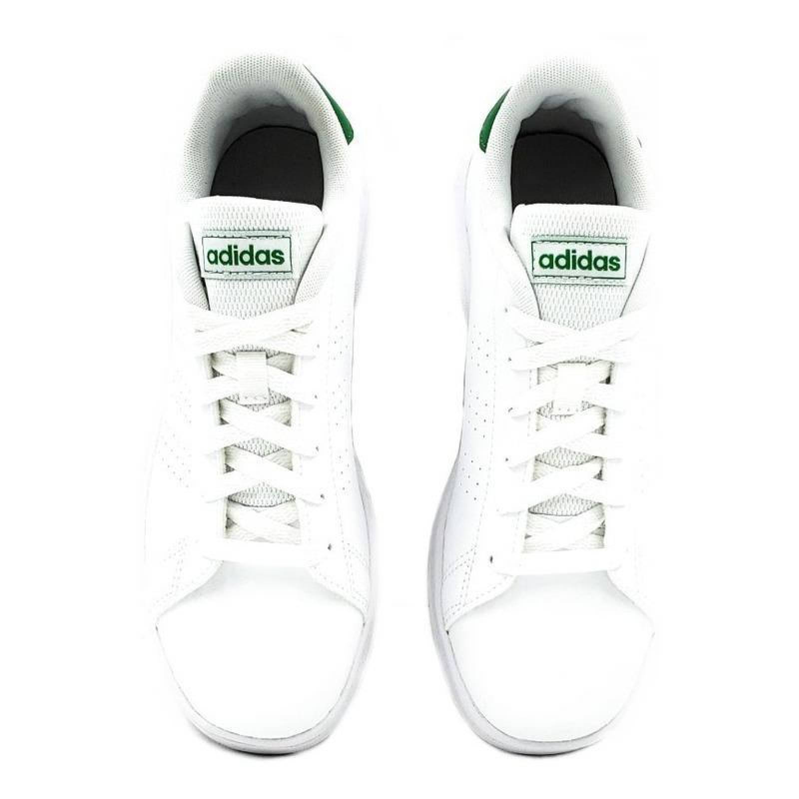 adidas Advantage Ef0213 Blanco- Verde Juvenil 