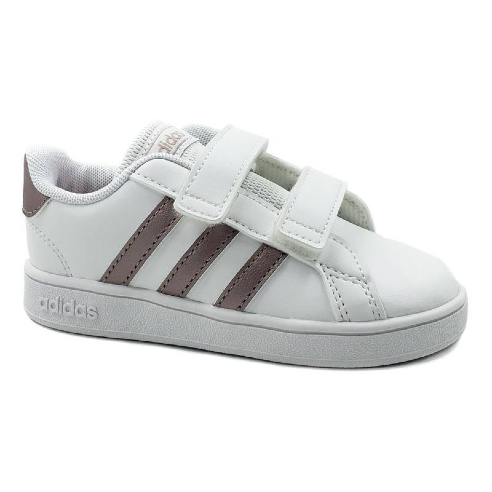 adidas Grand Court Velcro Blanco bebe