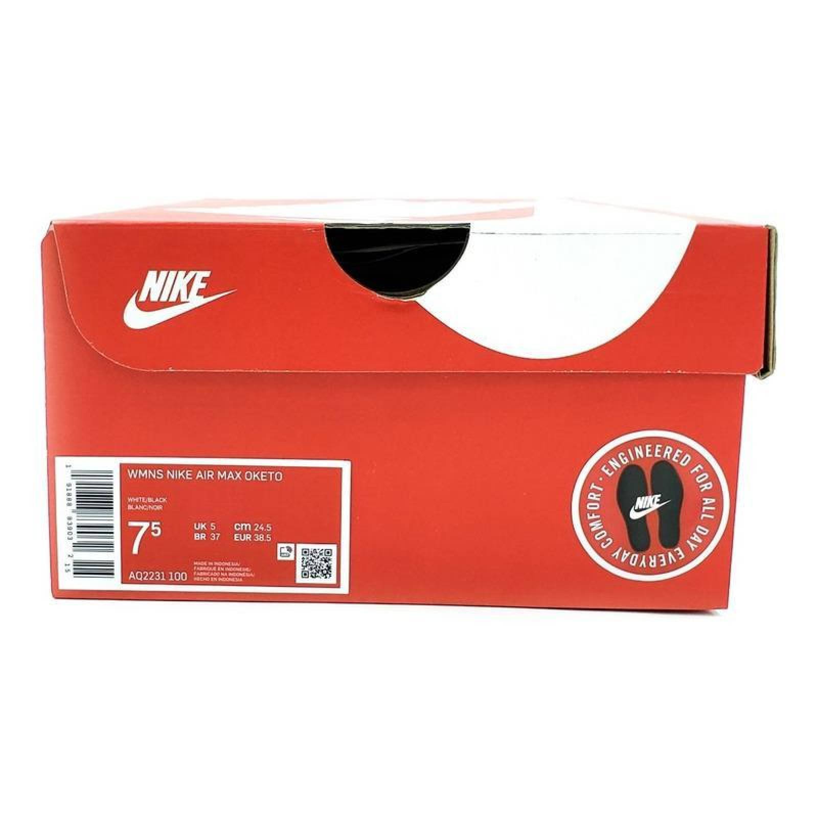 Nike Air Max Oketo Aq2231100 Blanco/negro/mujer/promocion 