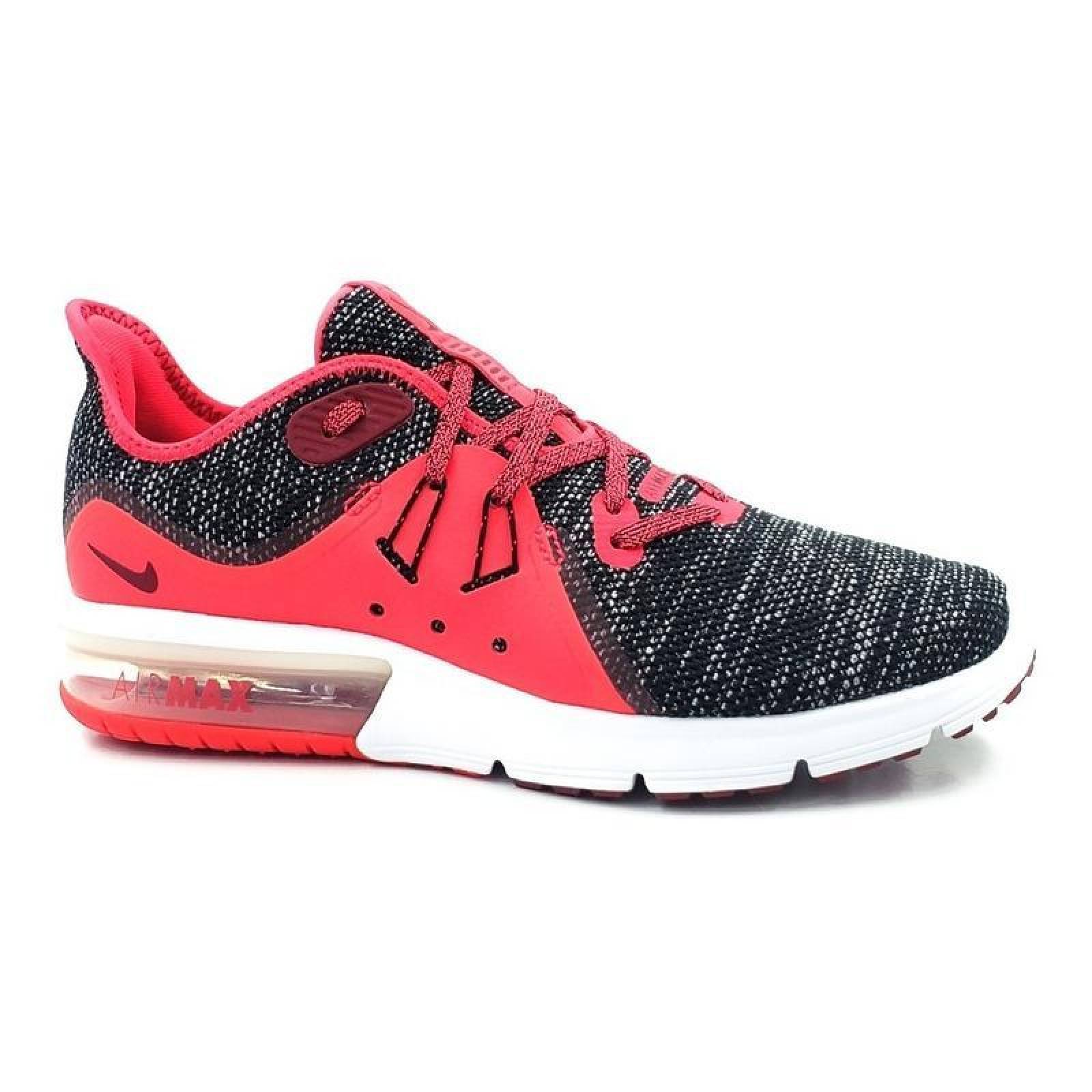 Nike Wmns Air Max Sequent 3 908993017 Negrorojo-mujer 