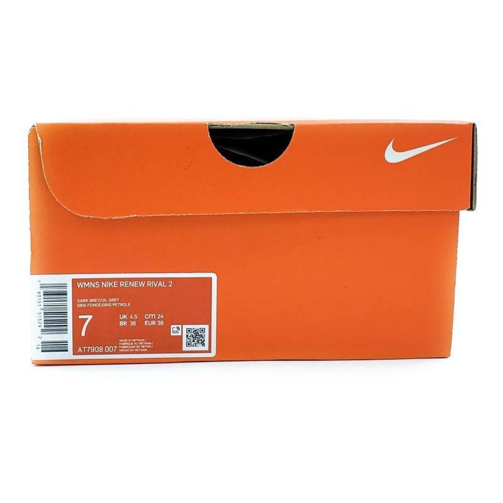 Nike Renew Rival 2 / At7908007 Negro Gris/azul Mujer/ Nuevo 