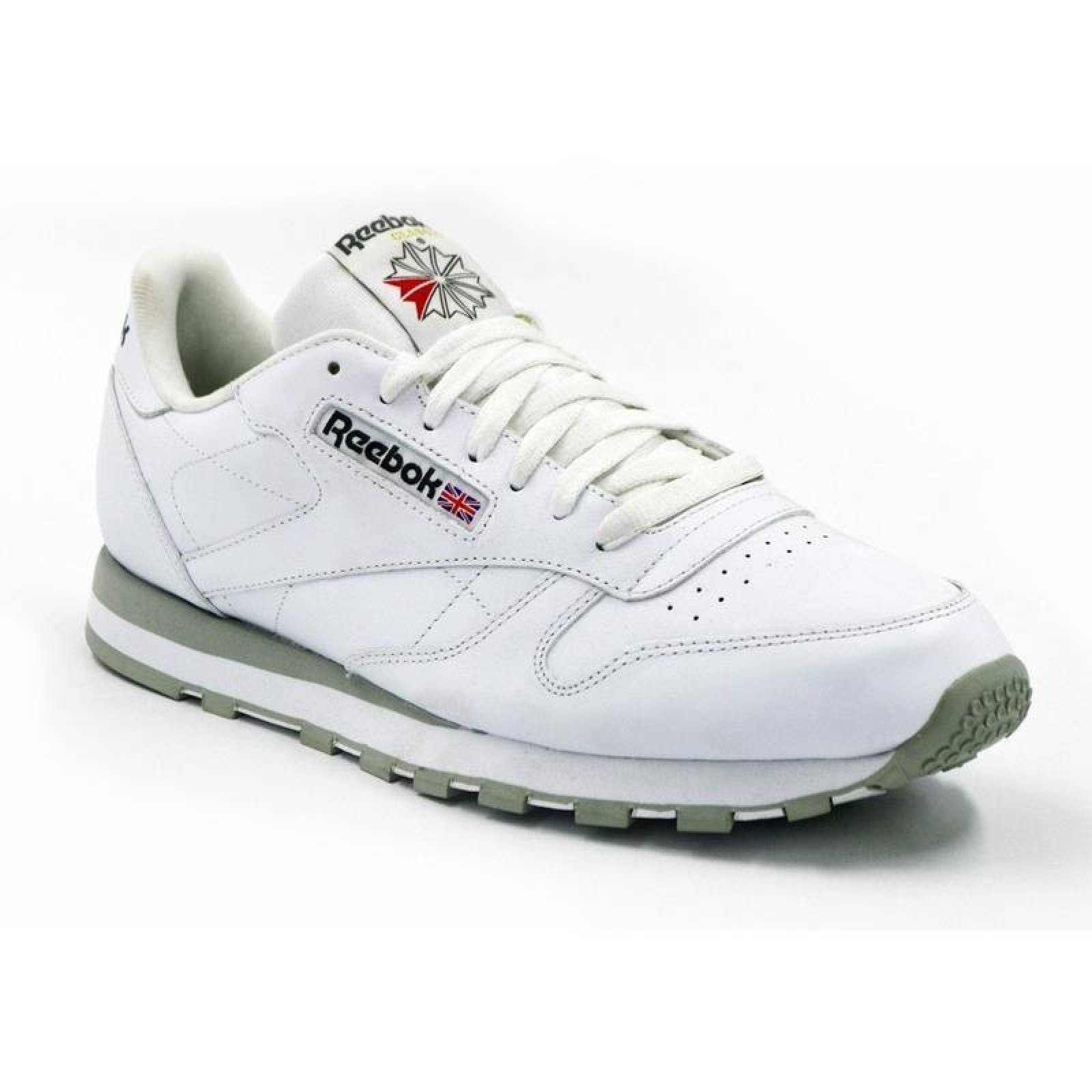 Reebok Classic Leather Blanco-gris Hombre 2214 