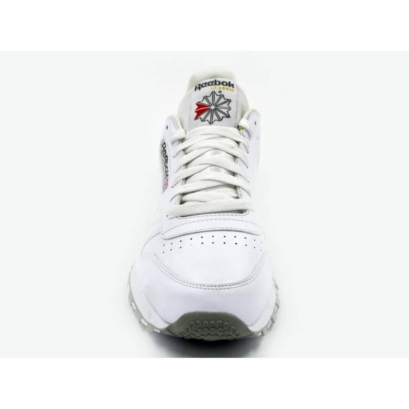 Reebok Classic Leather Blanco-gris Hombre 2214 