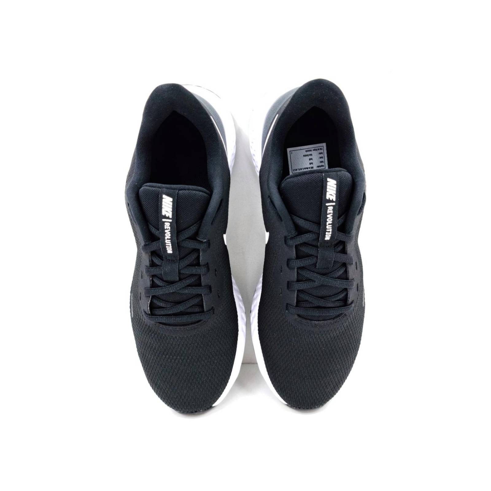 Tenis Nike Revolution 5 BQ3204002 Negro/Blanco-Hombre 