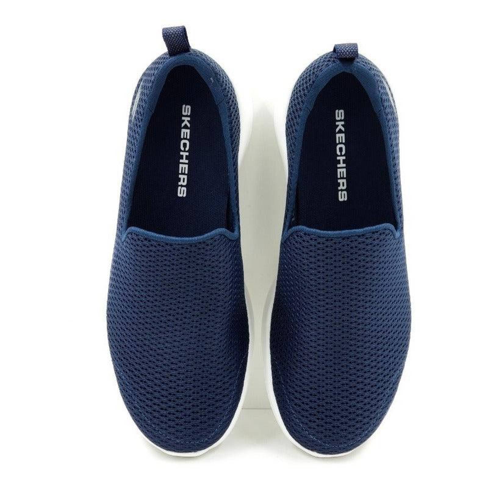 Tenis Skechers Slip Casual Para Mujer Gowalk Joy 15600 Azul 
