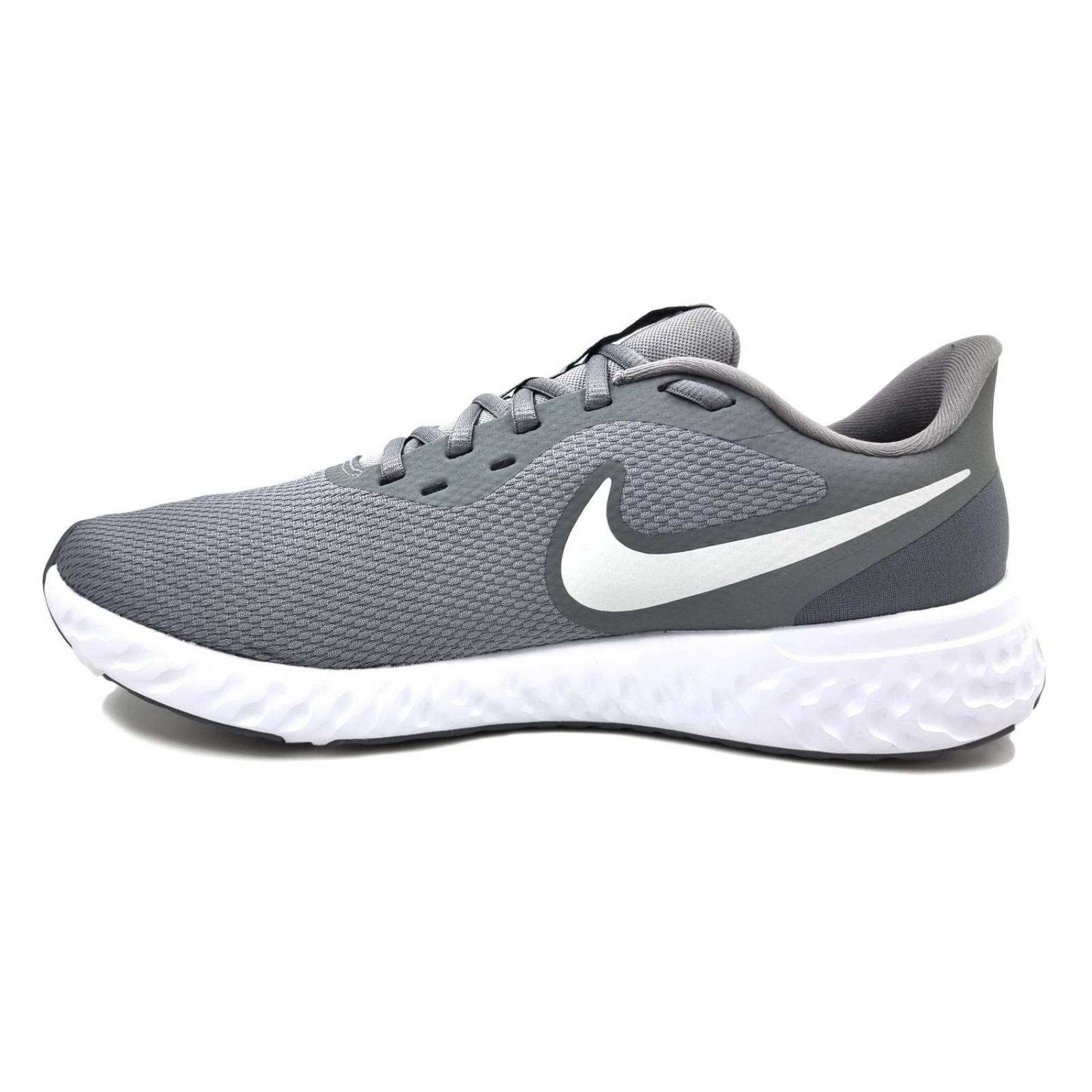 Tenis Nike Revolution 5 Para Hombre Gris/Blanco BQ3204005
