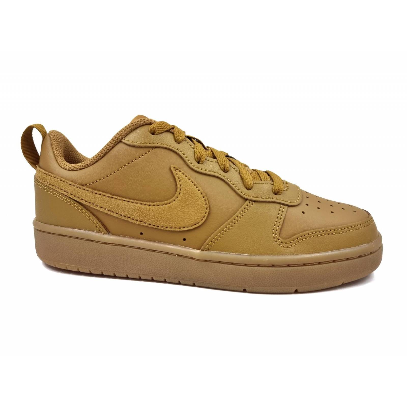 Tenis Nike Court Borough Low 2 (GS) Cafe/Goma-Juvenil BQ5448700 