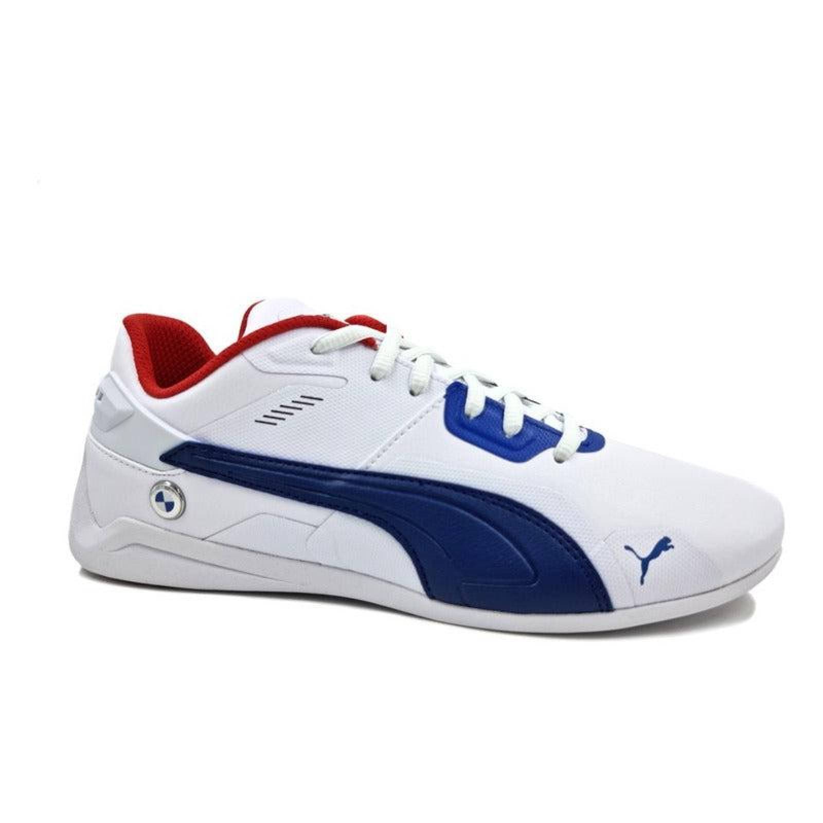 Tenis Blanco De Piel Puma Hombre 30710002 Bmw Delta 25-30 Cm 