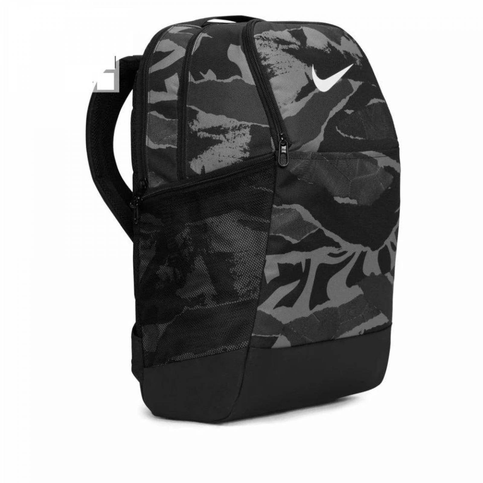 Mochila Escolar Nike Heritage Cmuflaje Gris DR094-010