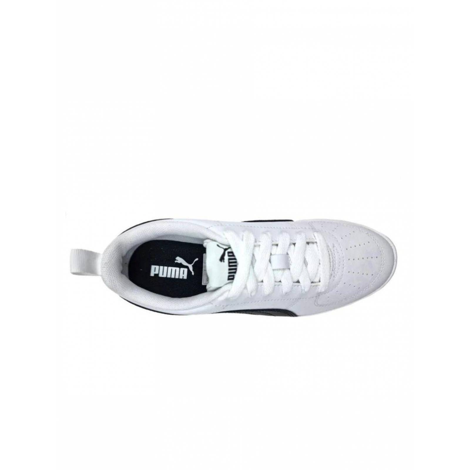 Tenis Puma Rickie Juvenil Niños 38431106 Blanco/negro 