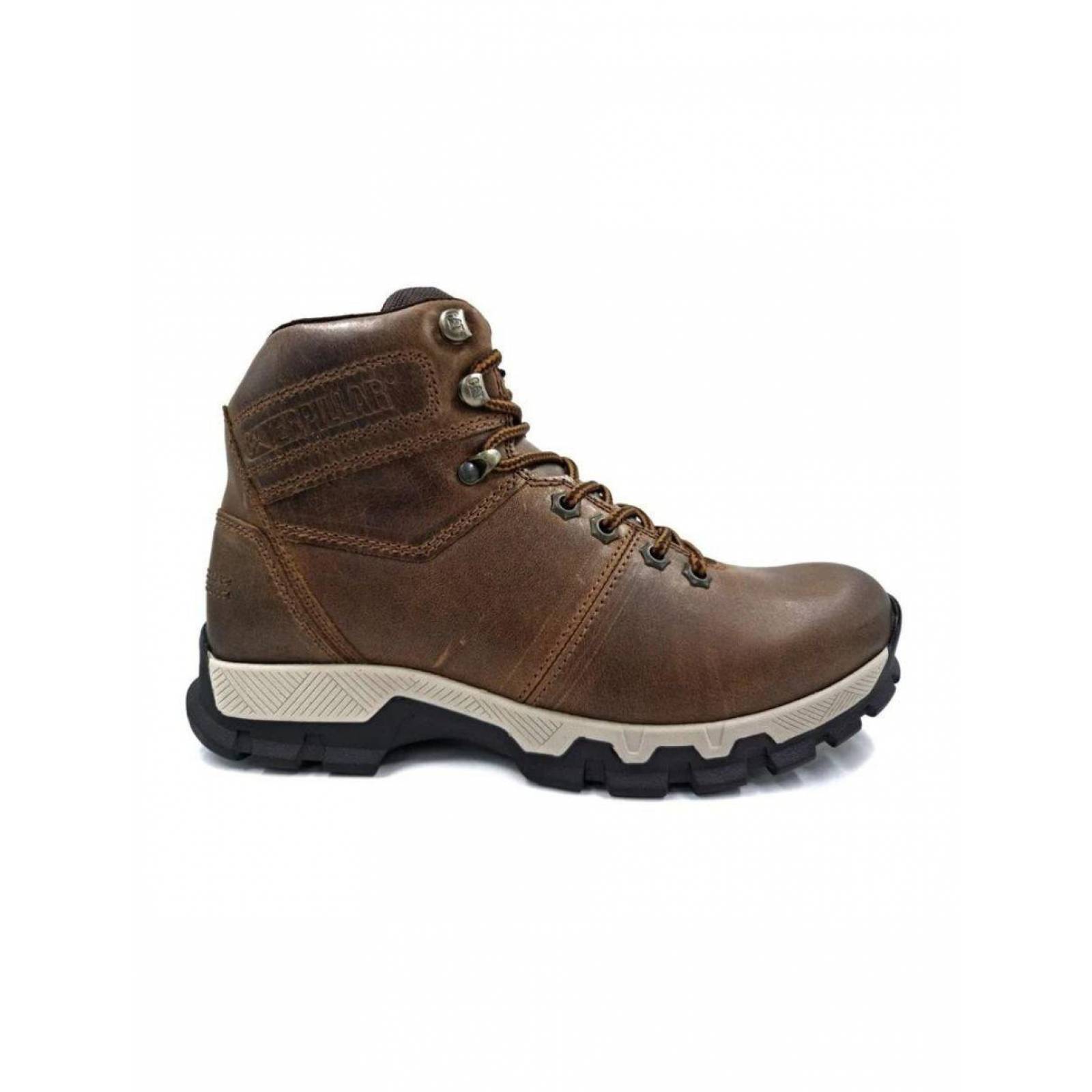 Botas Caterpillar Hombre Borgen Cafe De Piel Tallas 25-29 Cm 